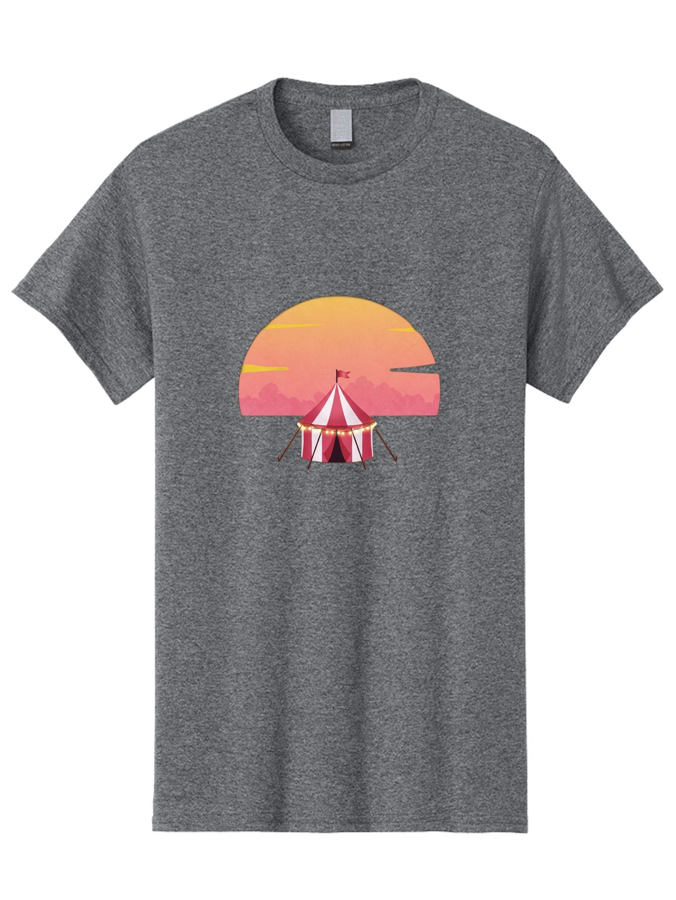 Circus-Tent-At-Sunset Men'S Graphic Tee, 100% Cotton, Comfortable Casual Summer Wear, Machine Washable, Vintage Camera, Old Camera, Antique Camera, Black Camera, Classic Photography, Photography Equipment, Nostalgic Device, Film Camera, Baj403 15