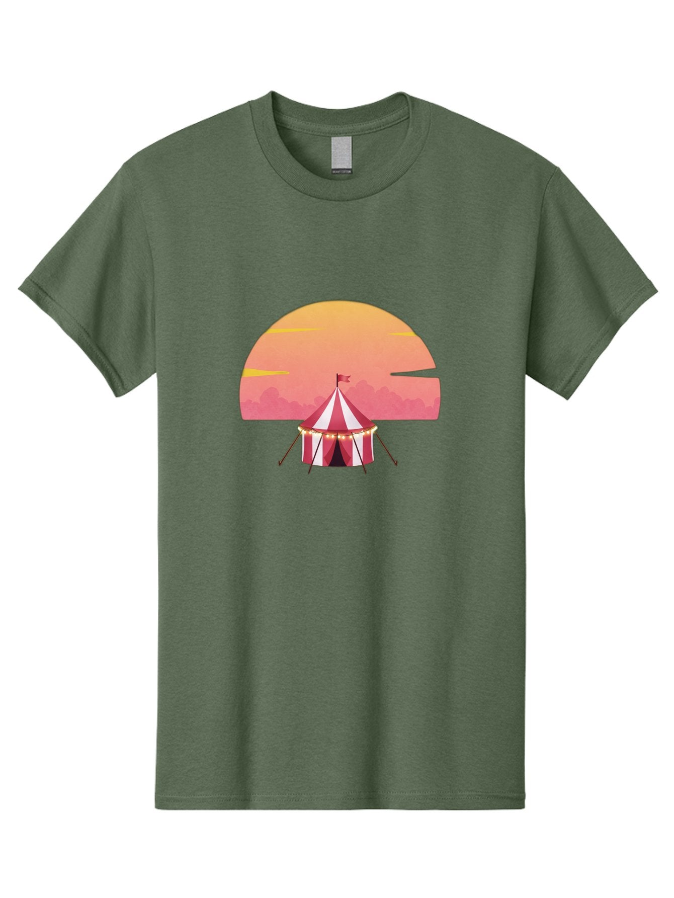 Circus-Tent-At-Sunset Men'S Graphic Tee, 100% Cotton, Comfortable Casual Summer Wear, Machine Washable, Vintage Camera, Old Camera, Antique Camera, Black Camera, Classic Photography, Photography Equipment, Nostalgic Device, Film Camera, Baj403 4