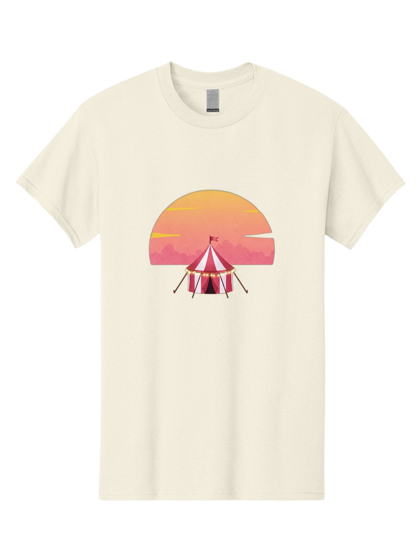 Circus-Tent-At-Sunset Men'S Graphic Tee, 100% Cotton, Comfortable Casual Summer Wear, Machine Washable, Vintage Camera, Old Camera, Antique Camera, Black Camera, Classic Photography, Photography Equipment, Nostalgic Device, Film Camera, Baj403