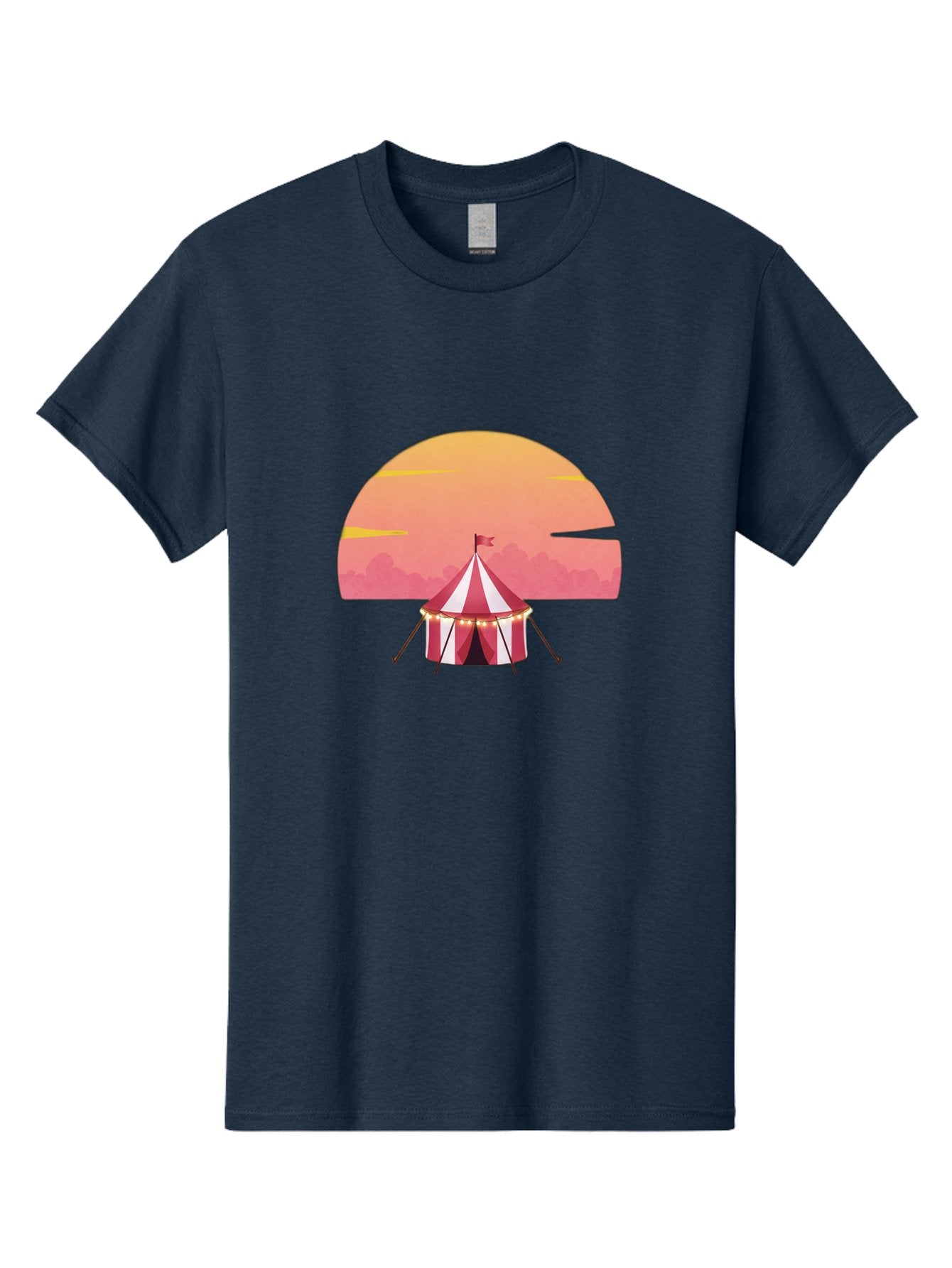 Circus-Tent-At-Sunset Men'S Graphic Tee, 100% Cotton, Comfortable Casual Summer Wear, Machine Washable, Vintage Camera, Old Camera, Antique Camera, Black Camera, Classic Photography, Photography Equipment, Nostalgic Device, Film Camera, Baj403 5