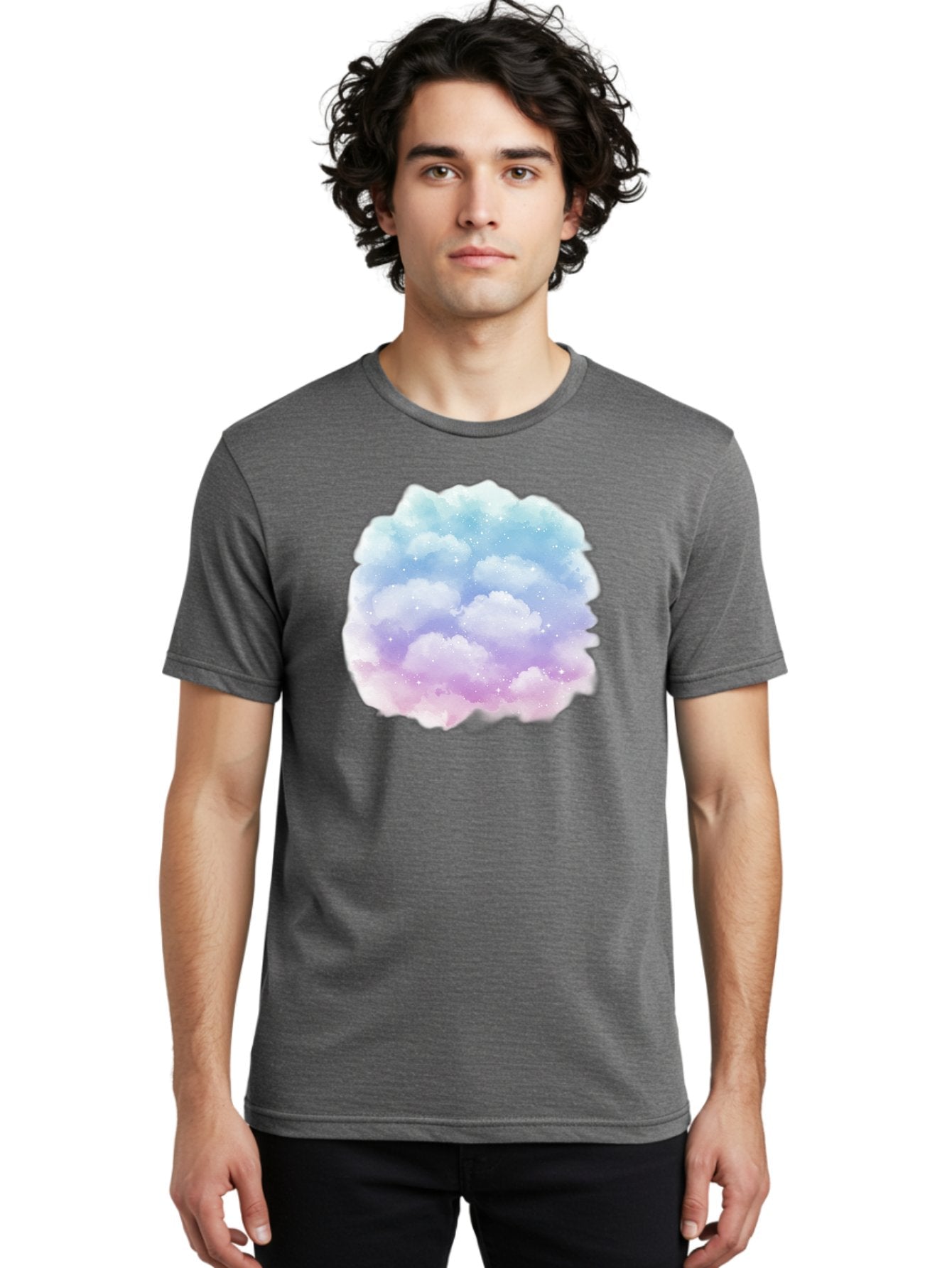 Clouds-1 Men'S Graphic Tee, 100% Cotton, Comfortable Casual Summer Wear, Machine Washable, Vintage Camera, Old Camera, Antique Camera, Black Camera, Classic Photography, Photography Equipment, Nostalgic Device, Film Camera, Camera Art Baj410 26