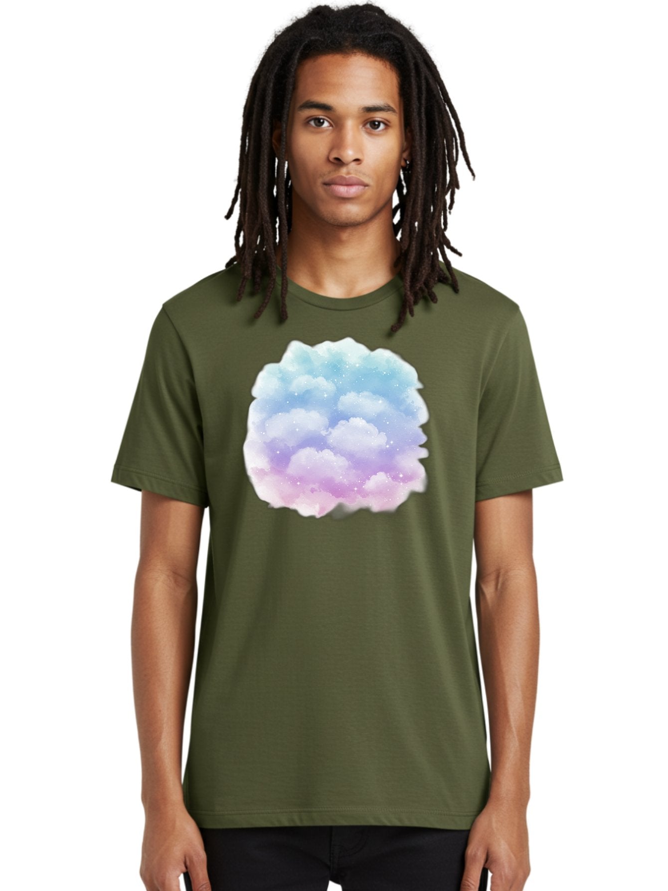 Clouds-1 Men'S Graphic Tee, 100% Cotton, Comfortable Casual Summer Wear, Machine Washable, Vintage Camera, Old Camera, Antique Camera, Black Camera, Classic Photography, Photography Equipment, Nostalgic Device, Film Camera, Camera Art Baj410 28