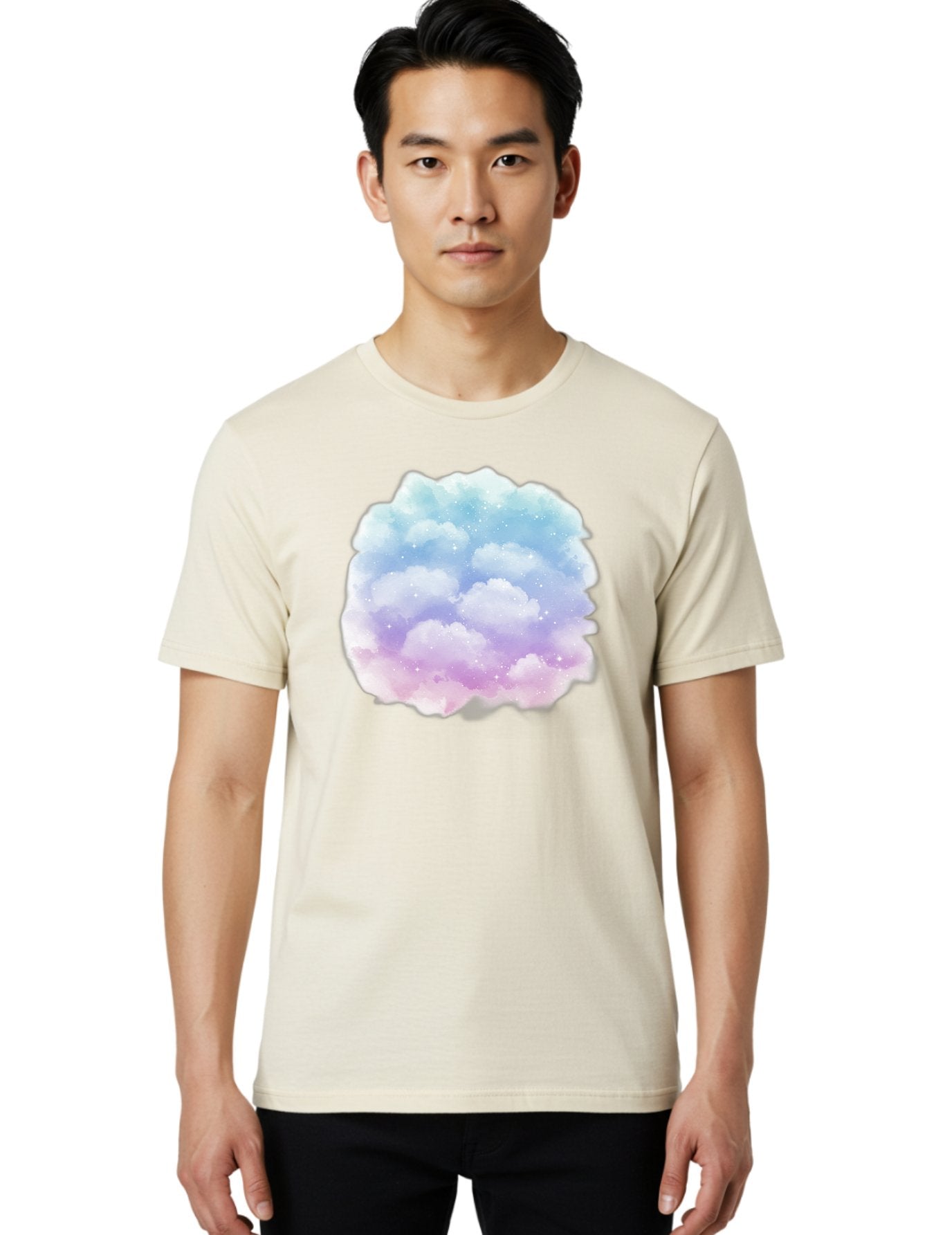 Clouds-1 Men'S Graphic Tee, 100% Cotton, Comfortable Casual Summer Wear, Machine Washable, Vintage Camera, Old Camera, Antique Camera, Black Camera, Classic Photography, Photography Equipment, Nostalgic Device, Film Camera, Camera Art Baj410 29