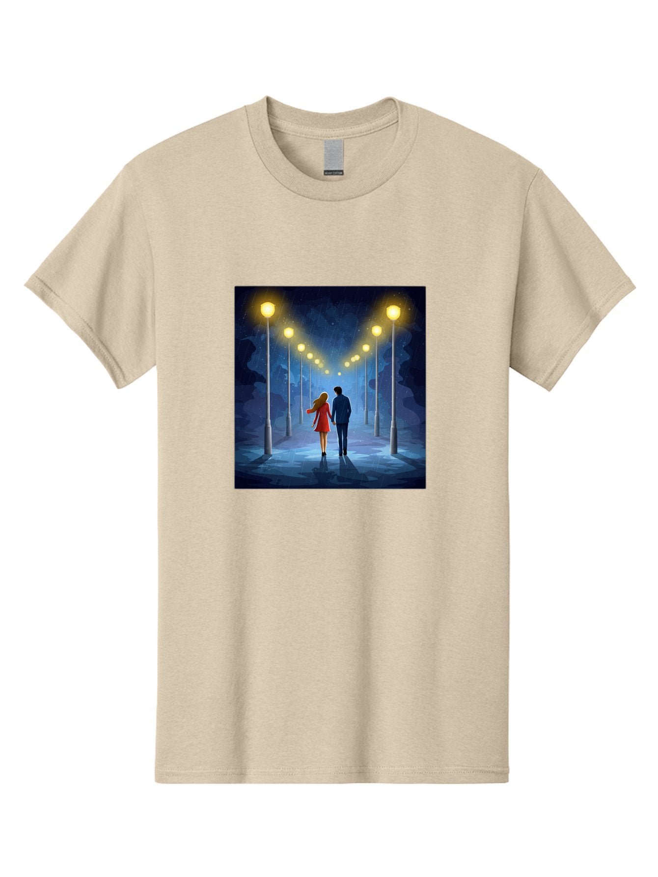 Couple-Walking-Hand-In-Hand Men'S Graphic Tee, 100% Cotton, Comfortable Casual Summer Wear, Machine Washable, Vintage Camera, Old Camera, Antique Camera, Black Camera, Classic Photography, Photography Equipment, Nostalgic Device, Film Camera, Baj419 3