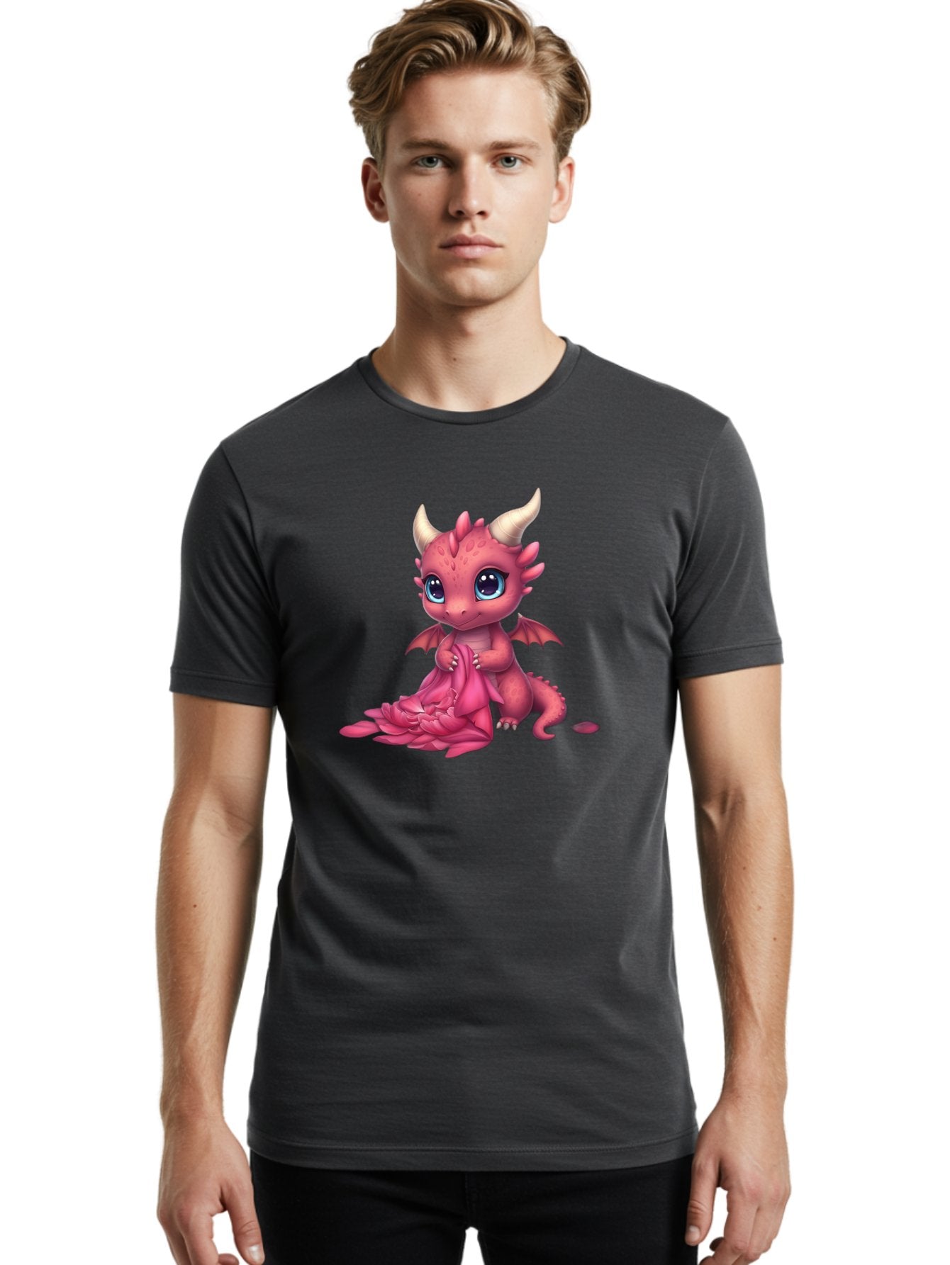 Cute-Pink-Dragon Men'S Graphic Tee, 100% Cotton, Comfortable Casual Summer Wear, Machine Washable, Vintage Camera, Old Camera, Antique Camera, Black Camera, Classic Photography, Photography Equipment, Nostalgic Device, Film Camera, Camera Art Baj433 28