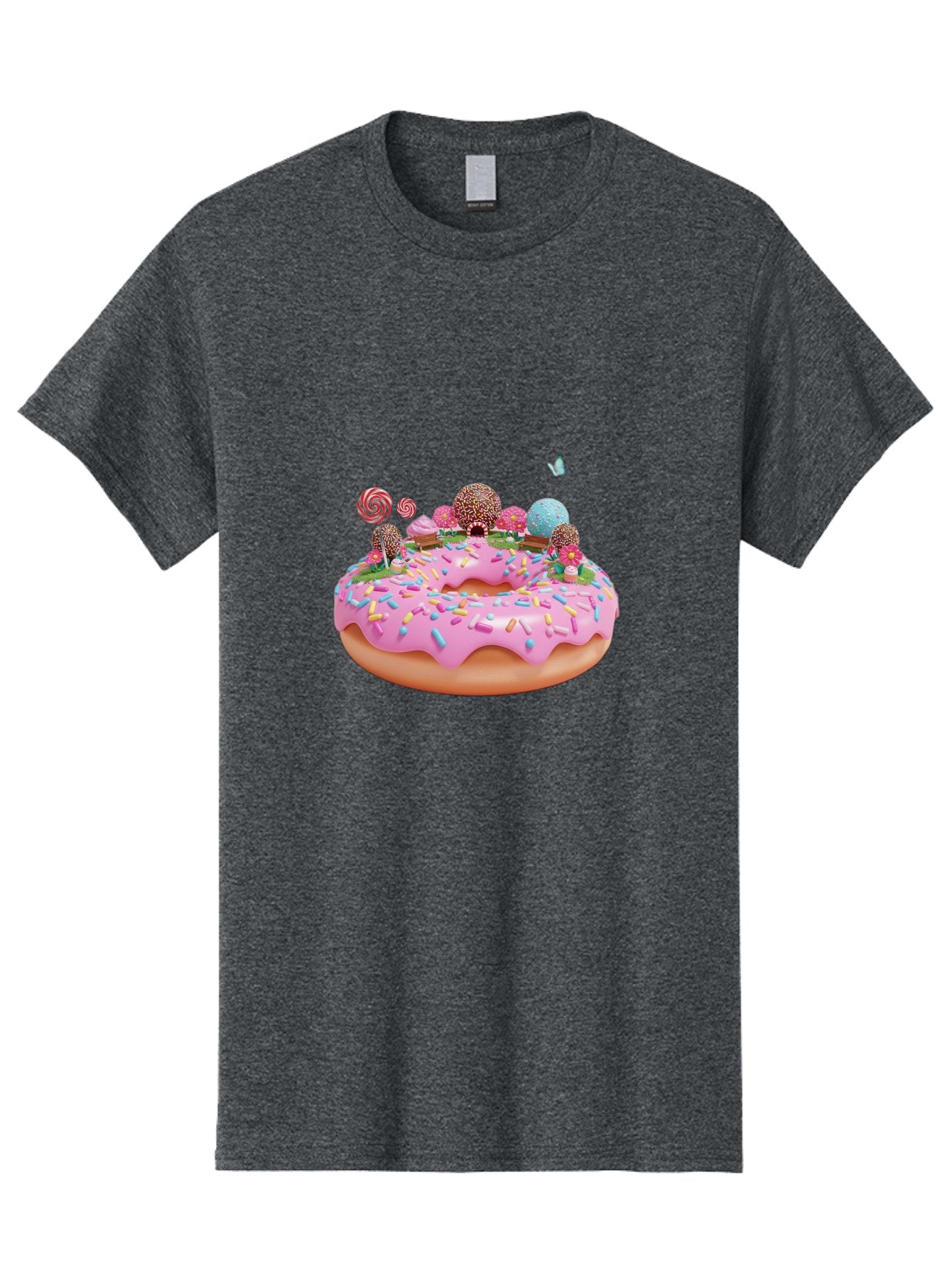 Donut-With-Sprinkles-And-Lollipops Men'S Graphic Tee, 100% Cotton, Comfortable Casual Summer Wear, Machine Washable, Vintage Camera, Old Camera, Antique Camera, Black Camera, Classic Photography, Photography Equipment, Nostalgic Device, Baj436