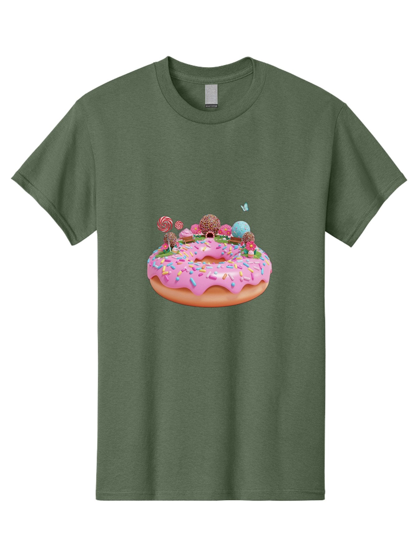 Donut-With-Sprinkles-And-Lollipops Men'S Graphic Tee, 100% Cotton, Comfortable Casual Summer Wear, Machine Washable, Vintage Camera, Old Camera, Antique Camera, Black Camera, Classic Photography, Photography Equipment, Nostalgic Device, Baj436 12