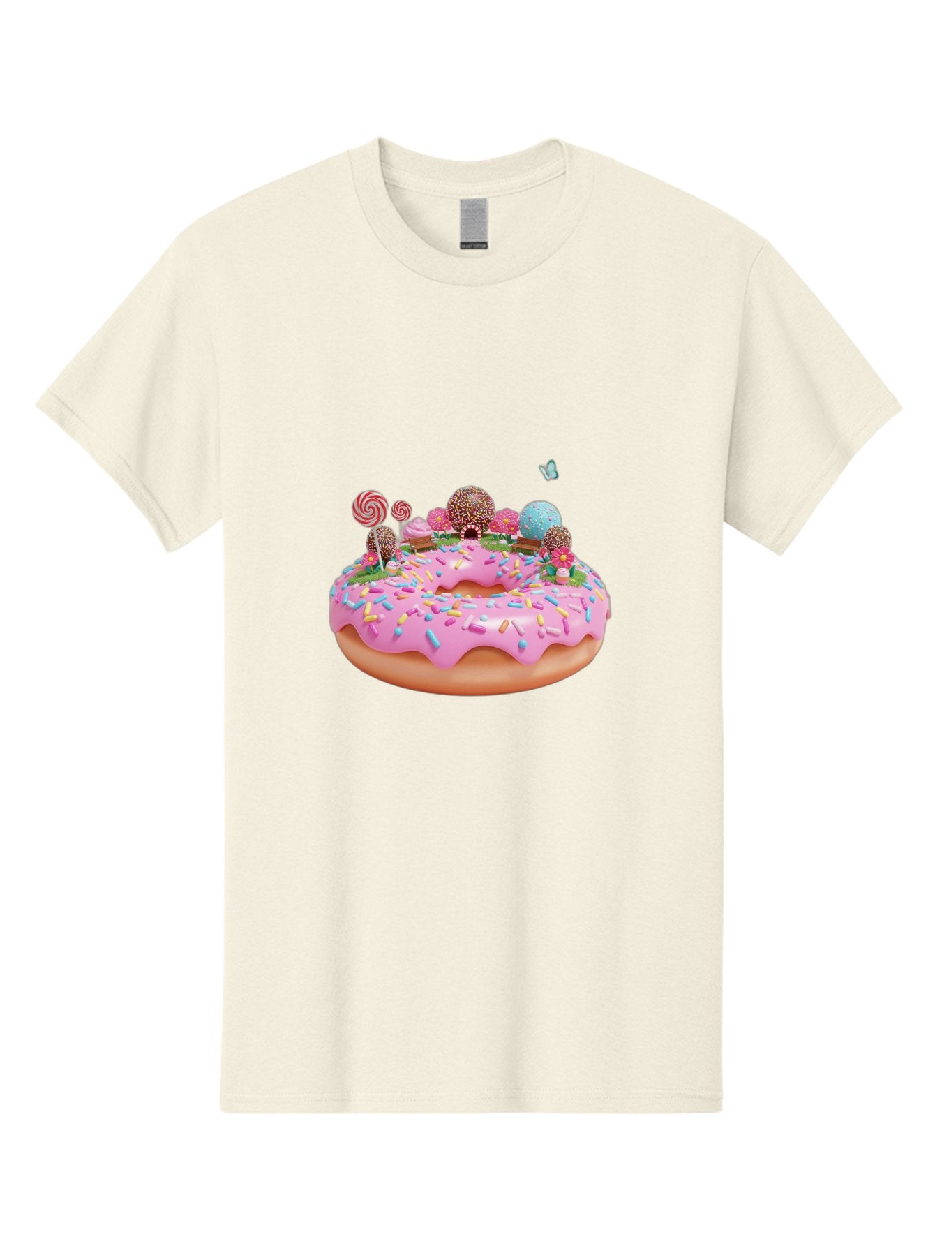 Donut-With-Sprinkles-And-Lollipops Men'S Graphic Tee, 100% Cotton, Comfortable Casual Summer Wear, Machine Washable, Vintage Camera, Old Camera, Antique Camera, Black Camera, Classic Photography, Photography Equipment, Nostalgic Device, Baj436 9