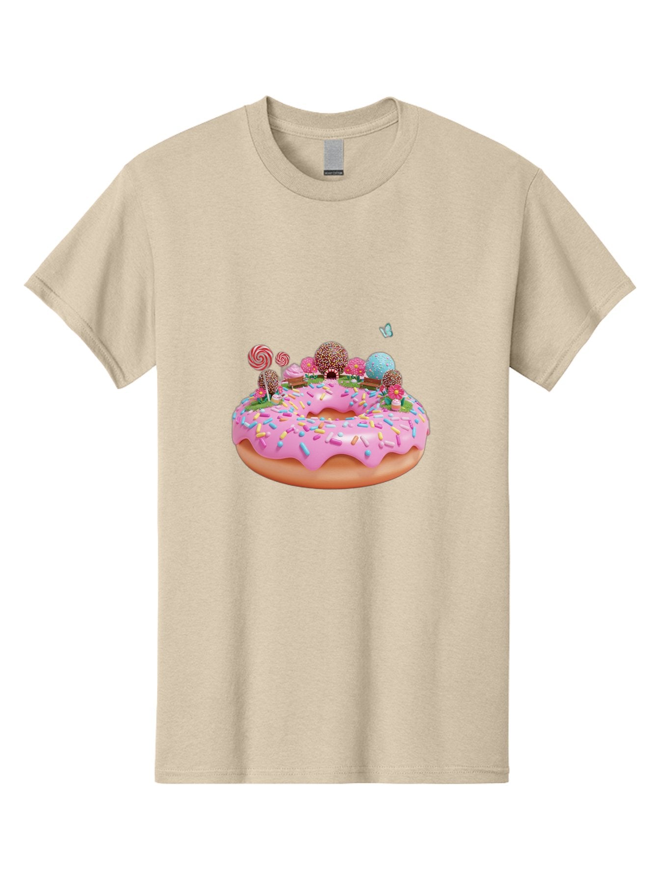 Donut-With-Sprinkles-And-Lollipops Men'S Graphic Tee, 100% Cotton, Comfortable Casual Summer Wear, Machine Washable, Vintage Camera, Old Camera, Antique Camera, Black Camera, Classic Photography, Photography Equipment, Nostalgic Device, Baj436 3