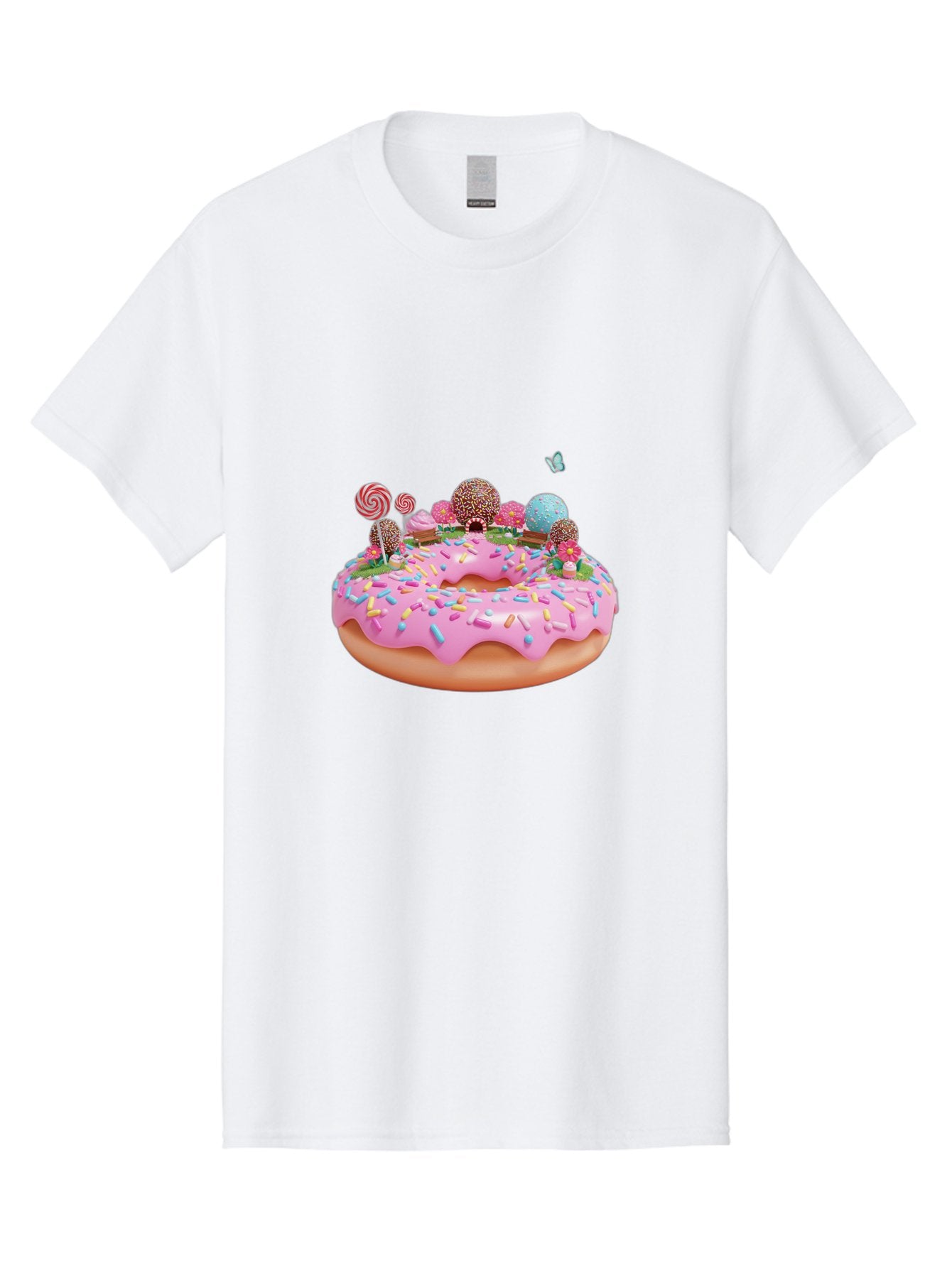 Donut-With-Sprinkles-And-Lollipops Men'S Graphic Tee, 100% Cotton, Comfortable Casual Summer Wear, Machine Washable, Vintage Camera, Old Camera, Antique Camera, Black Camera, Classic Photography, Photography Equipment, Nostalgic Device, Baj436 15