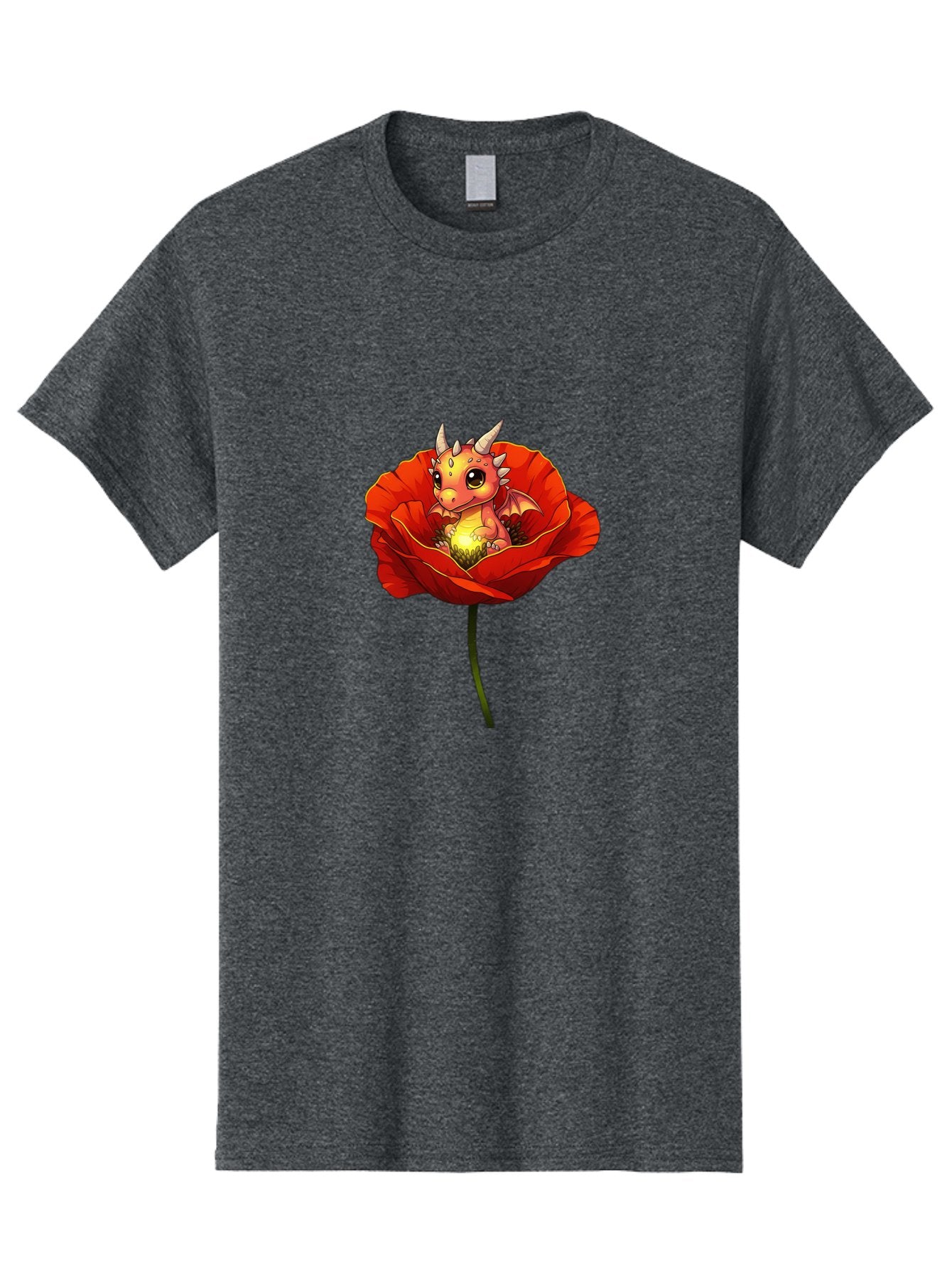 Dragon-In-Poppy-2 Men'S Graphic Tee, 100% Cotton, Comfortable Casual Summer Wear, Machine Washable, Vintage Camera, Old Camera, Antique Camera, Black Camera, Classic Photography, Photography Equipment, Nostalgic Device, Film Camera, Camera Art Baj442 15