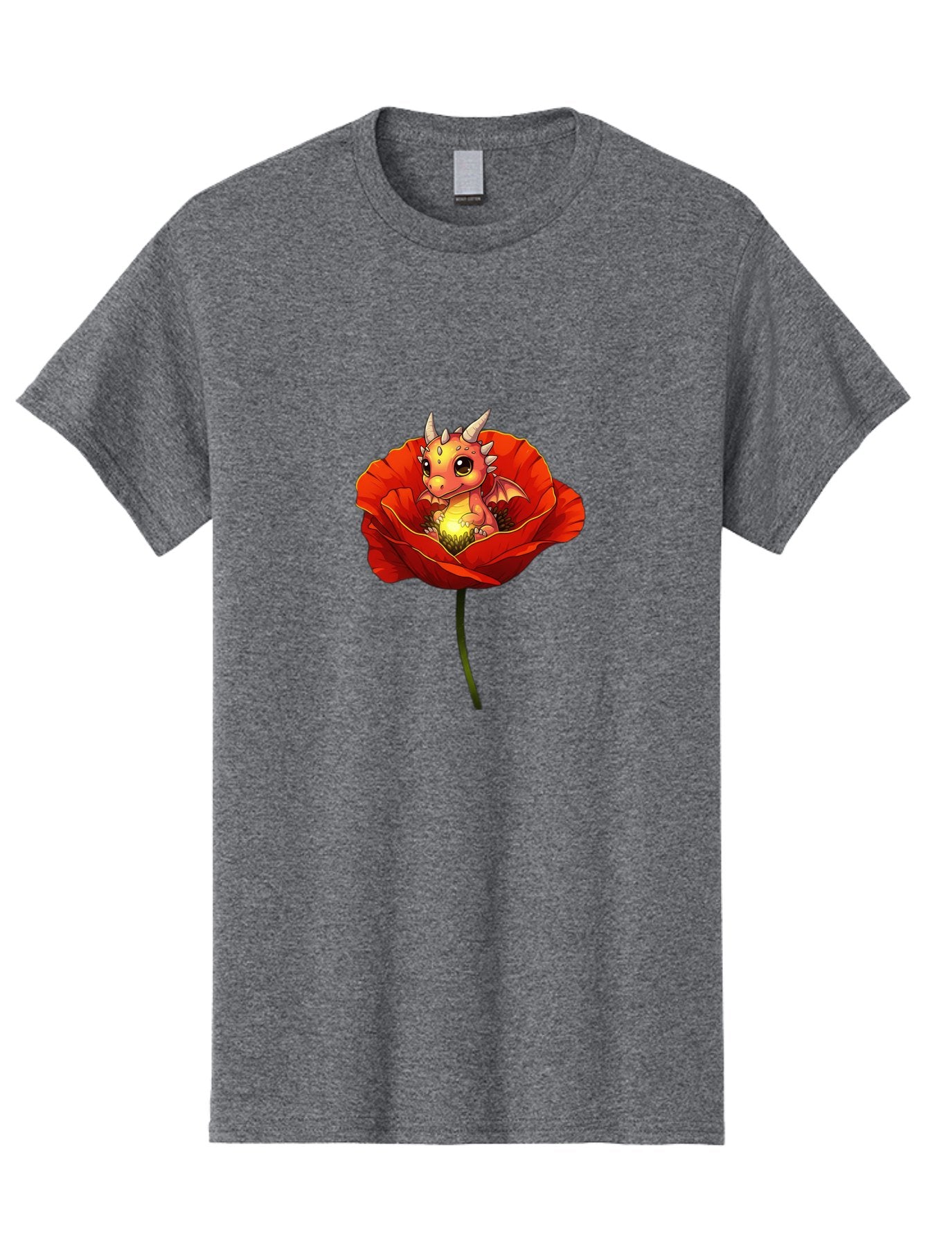 Dragon-In-Poppy-2 Men'S Graphic Tee, 100% Cotton, Comfortable Casual Summer Wear, Machine Washable, Vintage Camera, Old Camera, Antique Camera, Black Camera, Classic Photography, Photography Equipment, Nostalgic Device, Film Camera, Camera Art Baj442