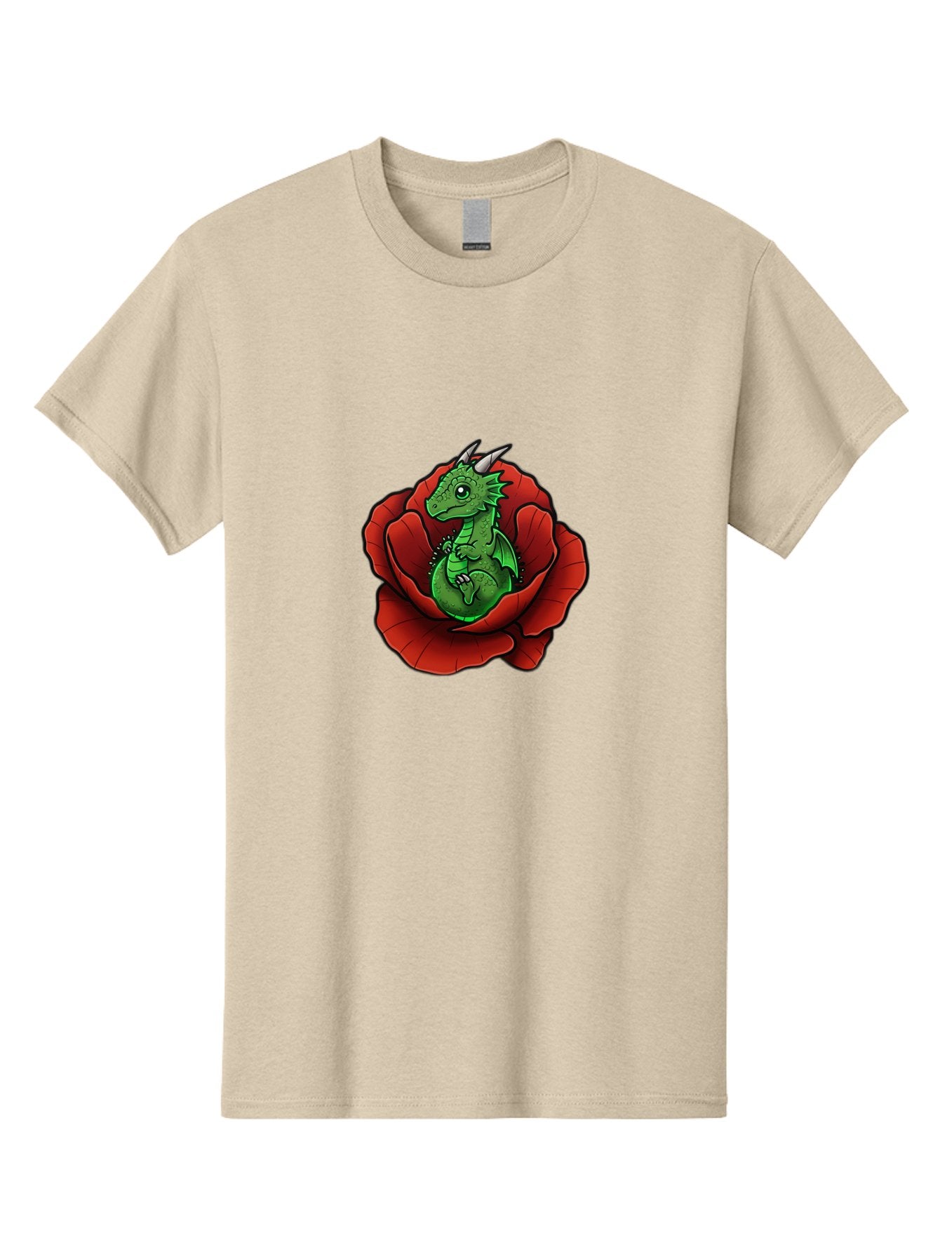 Dragon-In-Rose-1 Men'S Graphic Tee, 100% Cotton, Comfortable Casual Summer Wear, Machine Washable, Vintage Camera, Old Camera, Antique Camera, Black Camera, Classic Photography, Photography Equipment, Nostalgic Device, Film Camera, Camera Art Baj448 3