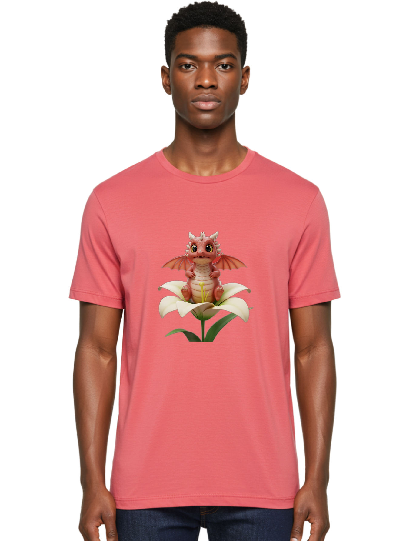 Dragon-On-Flower-1 Men'S Graphic Tee, 100% Cotton, Comfortable Casual Summer Wear, Machine Washable, Vintage Camera, Old Camera, Antique Camera, Black Camera, Classic Photography, Photography Equipment, Nostalgic Device, Film Camera, Baj453 30