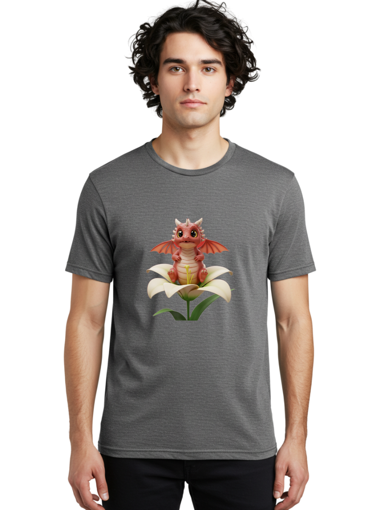 Dragon-On-Flower-1 Men'S Graphic Tee, 100% Cotton, Comfortable Casual Summer Wear, Machine Washable, Vintage Camera, Old Camera, Antique Camera, Black Camera, Classic Photography, Photography Equipment, Nostalgic Device, Film Camera, Baj453 16