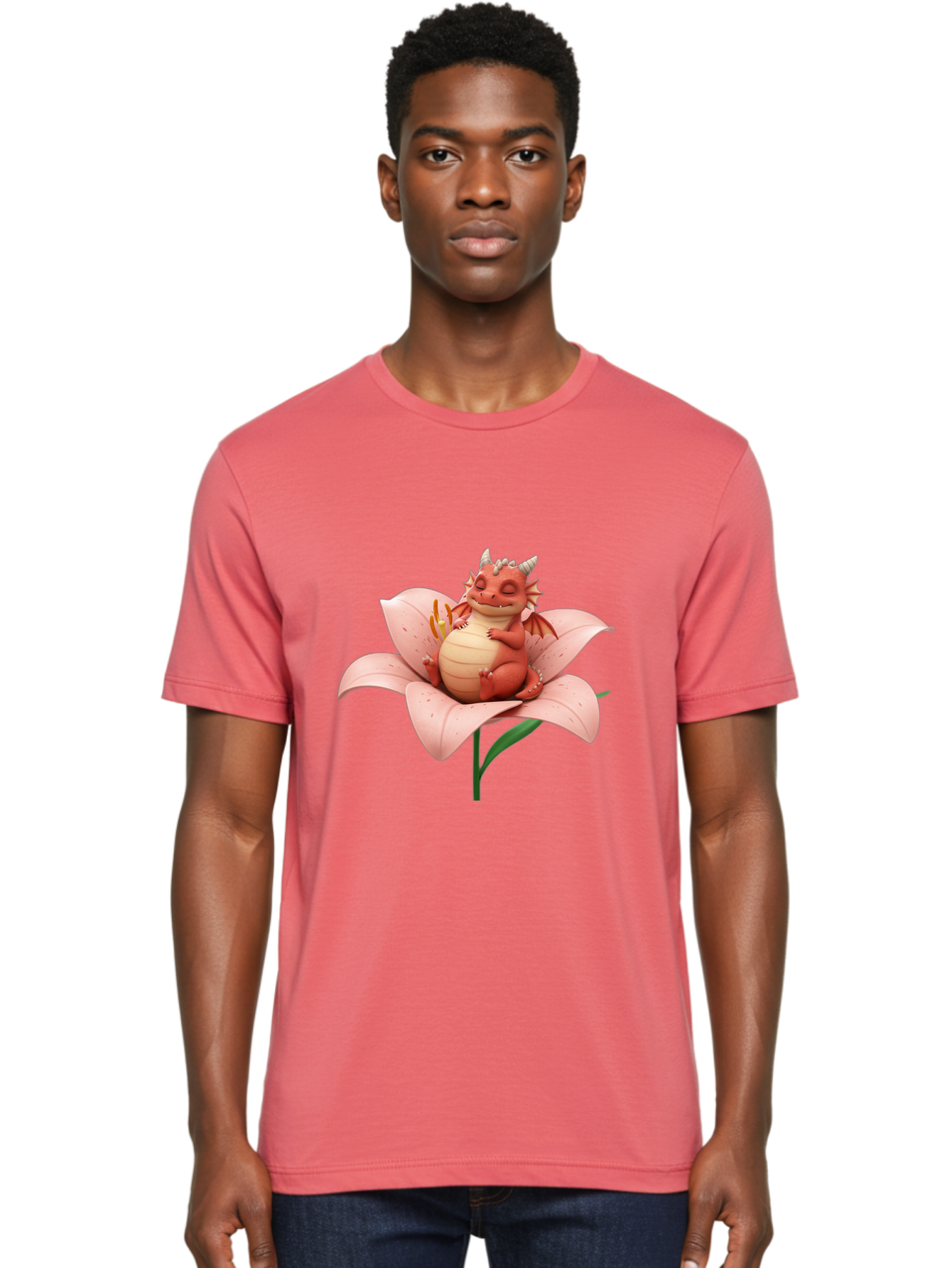 Dragon-On-Flower-2 Men'S Graphic Tee, 100% Cotton, Comfortable Casual Summer Wear, Machine Washable, Vintage Camera, Old Camera, Antique Camera, Black Camera, Classic Photography, Photography Equipment, Nostalgic Device, Film Camera, Baj454 20