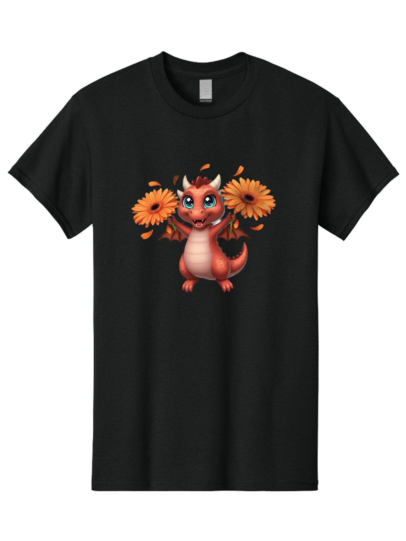 Dragon-With-Flowers Men'S Graphic Tee, 100% Cotton, Comfortable Casual Summer Wear, Machine Washable, Vintage Camera, Old Camera, Antique Camera, Black Camera, Classic Photography, Photography Equipment, Nostalgic Device, Film Camera, Baj458 4