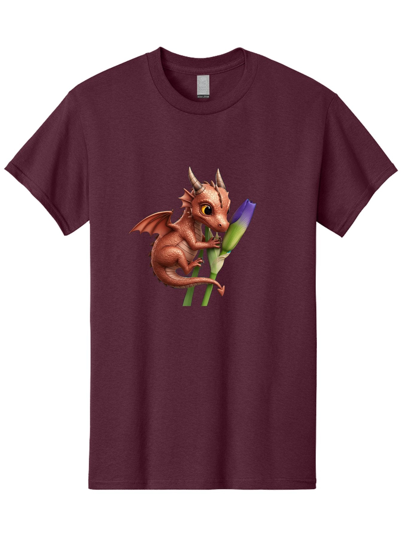 Dragon-With-Purple-Flower Men'S Graphic Tee, 100% Cotton, Comfortable Casual Summer Wear, Machine Washable, Vintage Camera, Old Camera, Antique Camera, Black Camera, Classic Photography, Photography Equipment, Nostalgic Device, Film Camera, Baj459 14