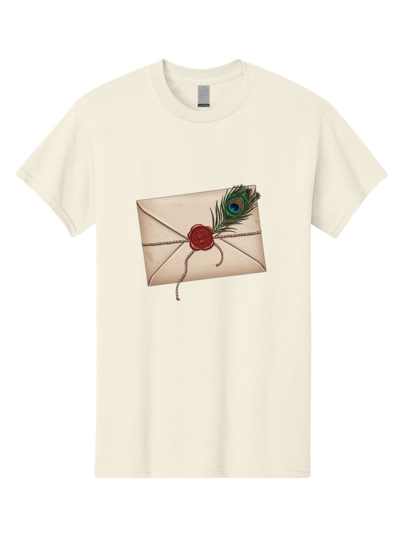 Envelope-With-Peacock-Feather-1 Men'S Graphic Tee, 100% Cotton, Comfortable Casual Summer Wear, Machine Washable, Vintage Camera, Old Camera, Antique Camera, Black Camera, Classic Photography, Photography Equipment, Nostalgic Device, Baj463 14