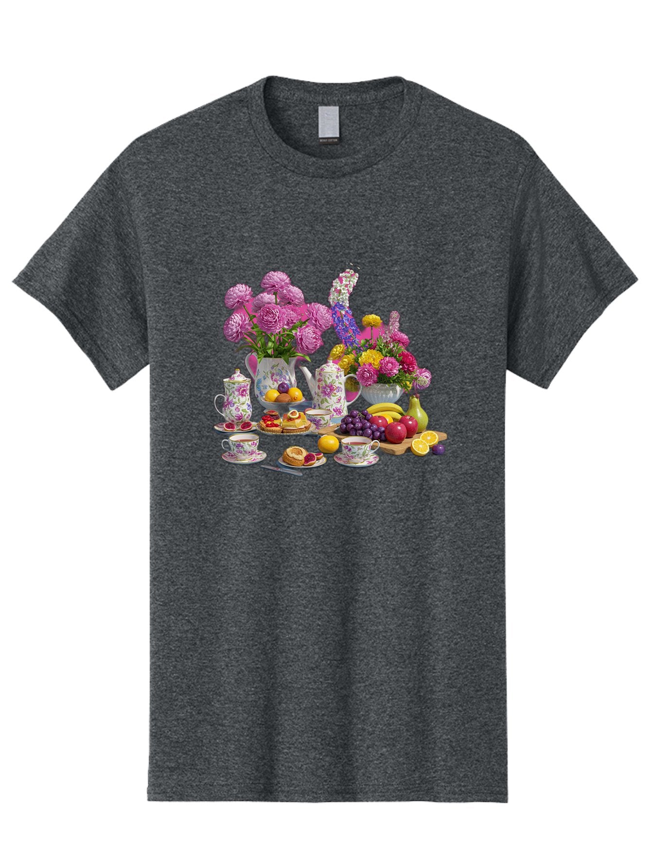 Floral-Tea-Party Men'S Graphic Tee, 100% Cotton, Comfortable Casual Summer Wear, Machine Washable, Vintage Camera, Old Camera, Antique Camera, Black Camera, Classic Photography, Photography Equipment, Nostalgic Device, Film Camera, Camera Art Baj466 6