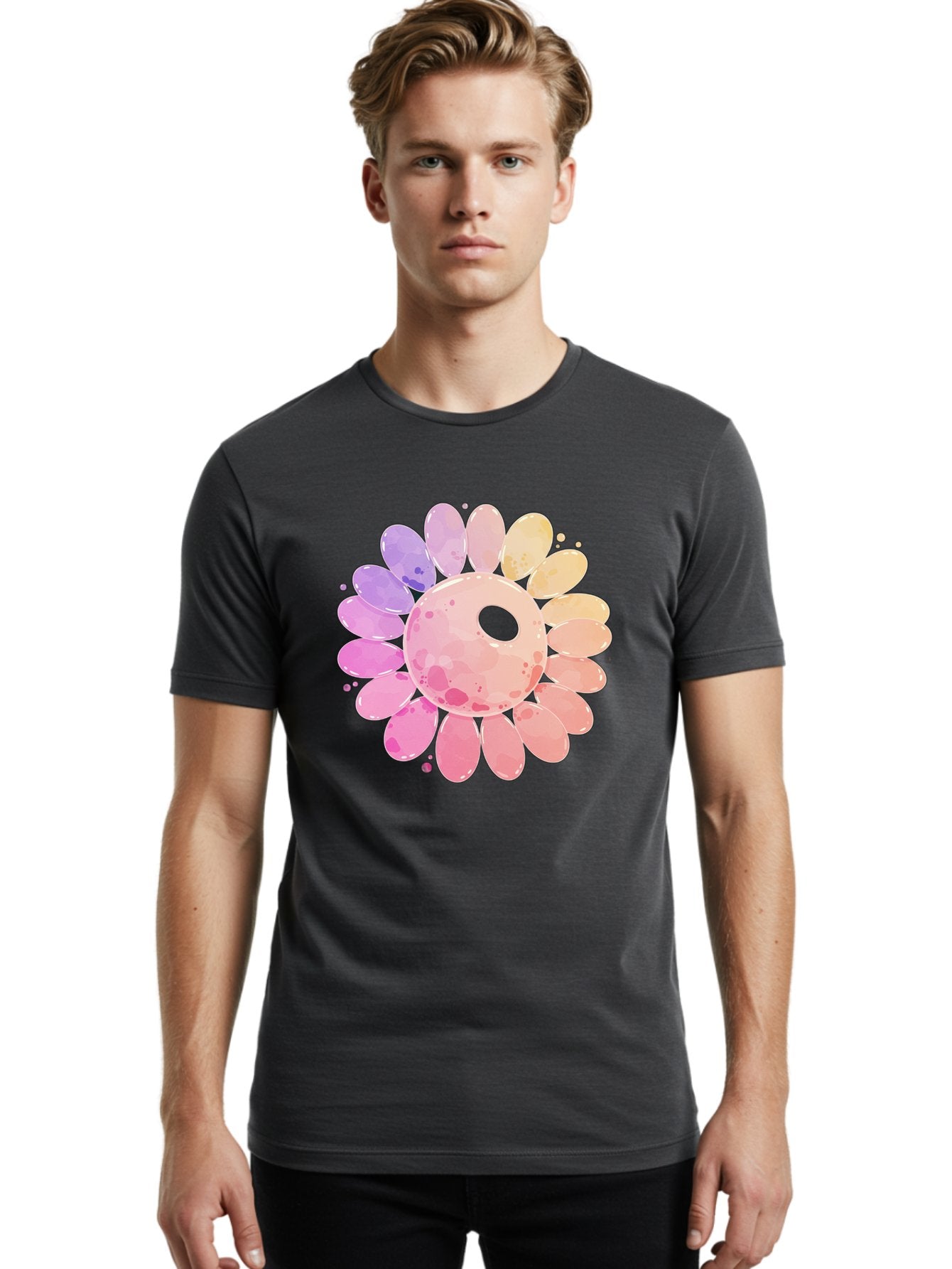 Flower Men'S Graphic Tee, 100% Cotton, Comfortable Casual Summer Wear, Machine Washable, Vintage Camera, Old Camera, Antique Camera, Black Camera, Classic Photography, Photography Equipment, Nostalgic Device, Film Camera, Camera Art Baj468 19