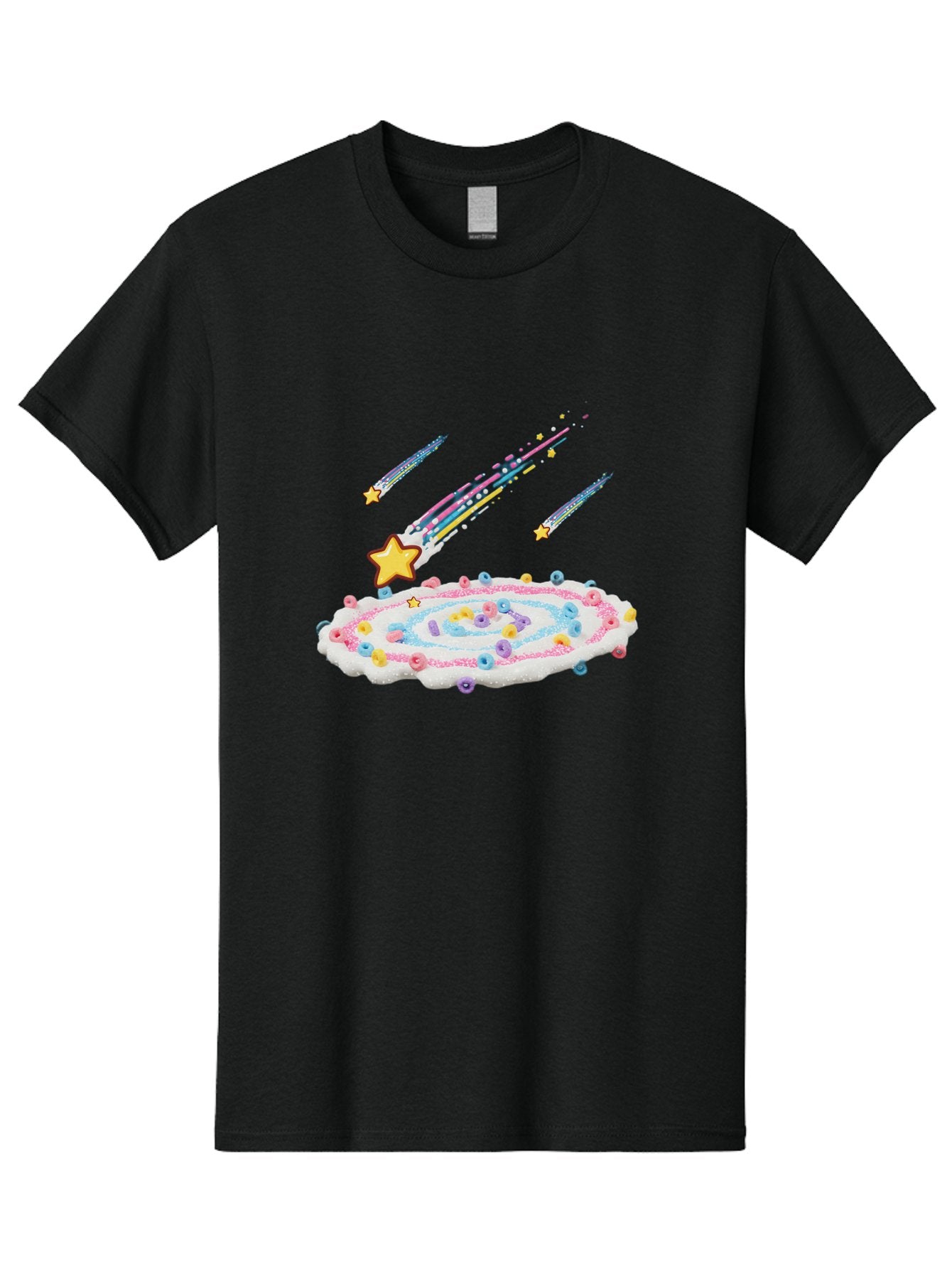 Froot-Loops-Galaxy-Cake Men'S Graphic Tee, 100% Cotton, Comfortable Casual Summer Wear, Machine Washable, Vintage Camera, Old Camera, Antique Camera, Black Camera, Classic Photography, Photography Equipment, Nostalgic Device, Film Camera, Baj473