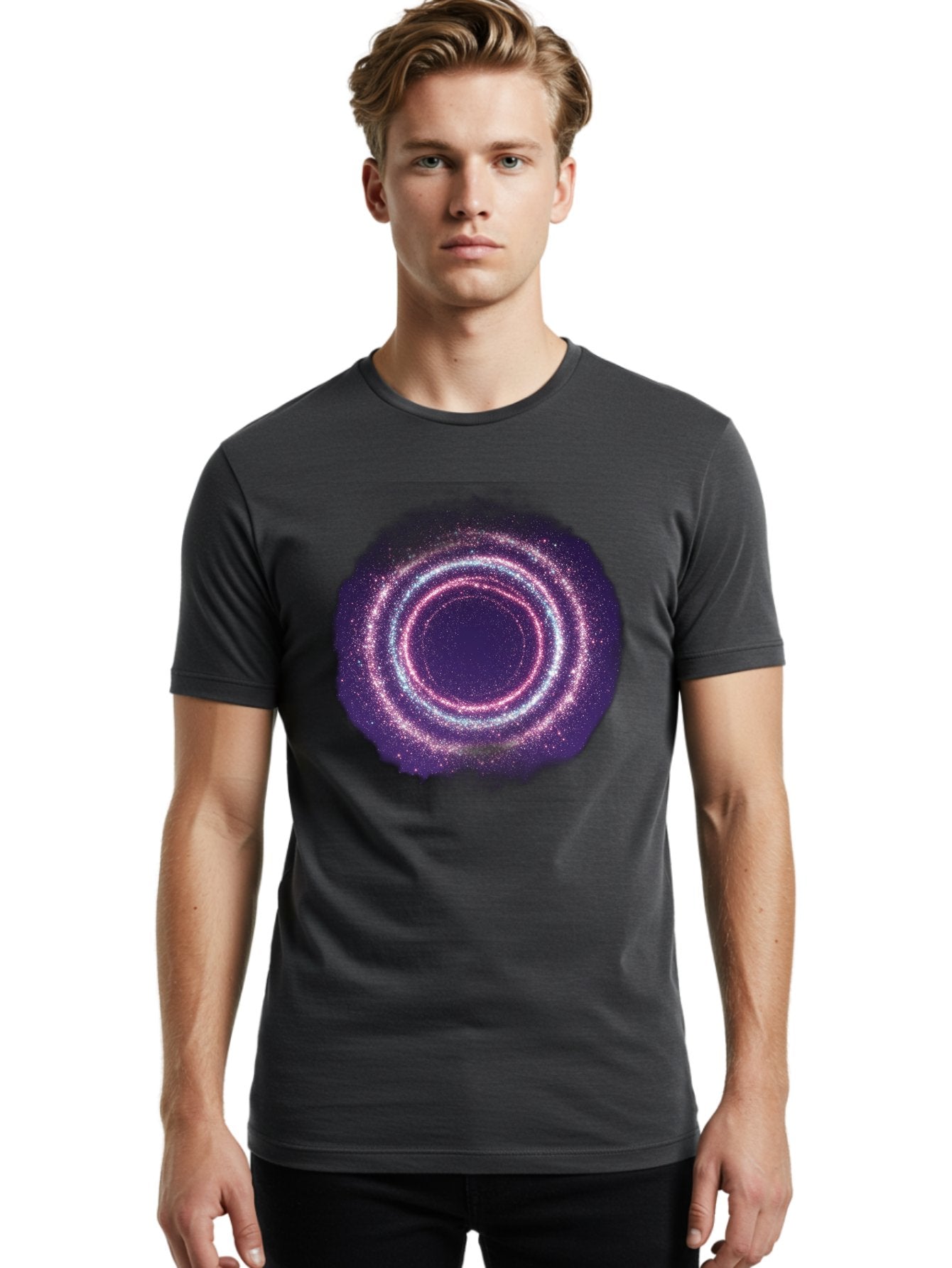 Galaxy-Circle Men'S Graphic Tee, 100% Cotton, Comfortable Casual Summer Wear, Machine Washable, Vintage Camera, Old Camera, Antique Camera, Black Camera, Classic Photography, Photography Equipment, Nostalgic Device, Film Camera, Camera Art Baj475 28