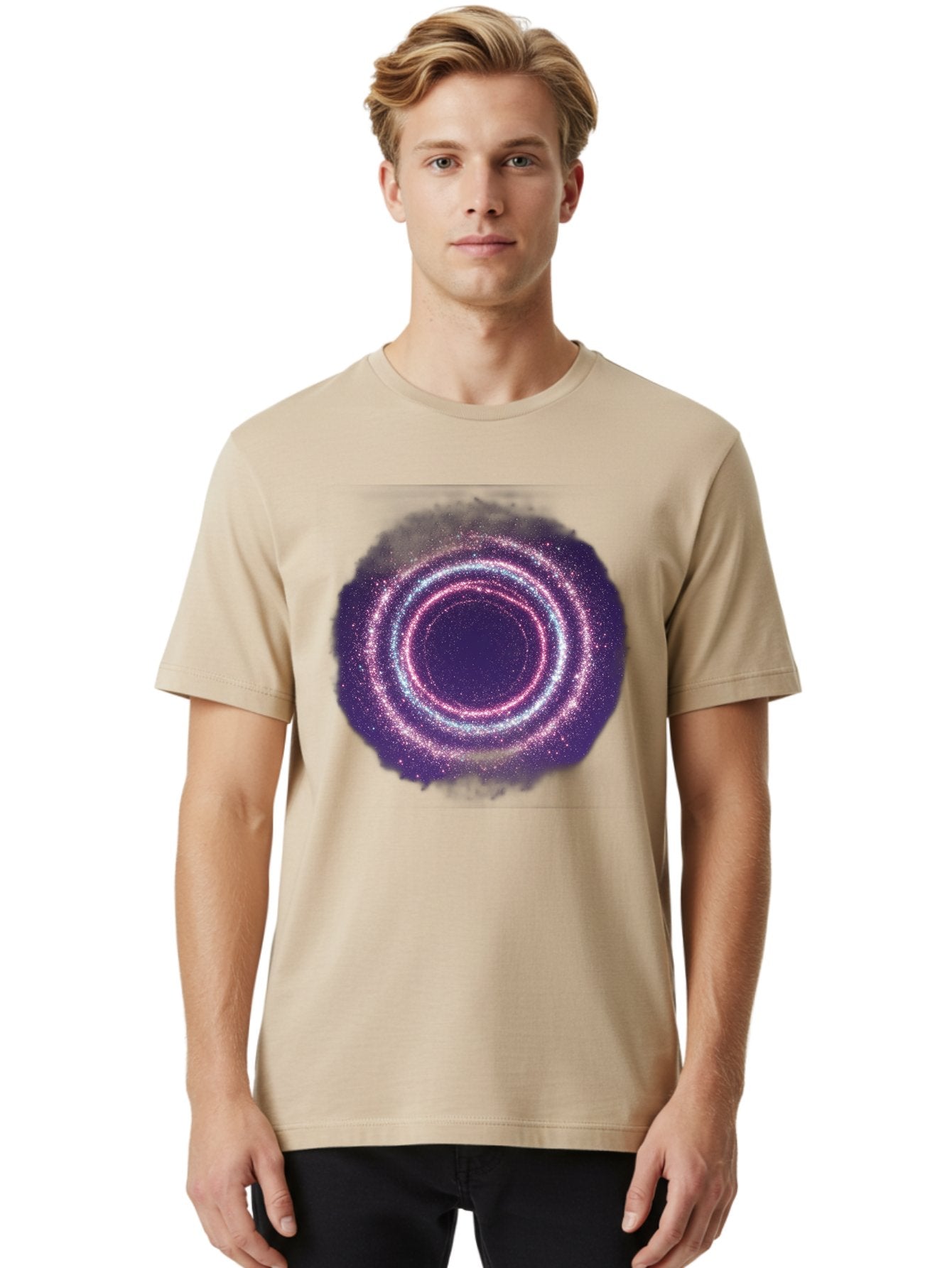 Galaxy-Circle Men'S Graphic Tee, 100% Cotton, Comfortable Casual Summer Wear, Machine Washable, Vintage Camera, Old Camera, Antique Camera, Black Camera, Classic Photography, Photography Equipment, Nostalgic Device, Film Camera, Camera Art Baj475 22