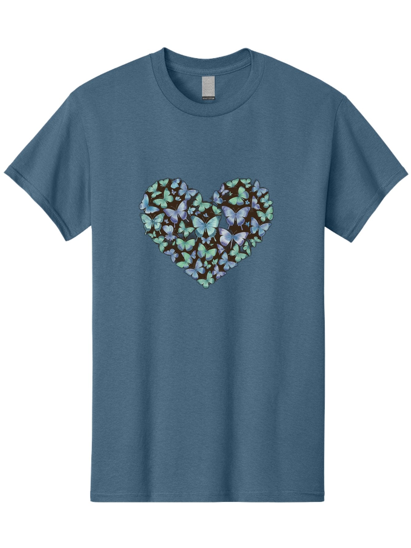 Heart-Of-Butterflies-1 Men'S Graphic Tee, 100% Cotton, Comfortable Casual Summer Wear, Machine Washable, Vintage Camera, Old Camera, Antique Camera, Black Camera, Classic Photography, Photography Equipment, Nostalgic Device, Film Camera, Baj488