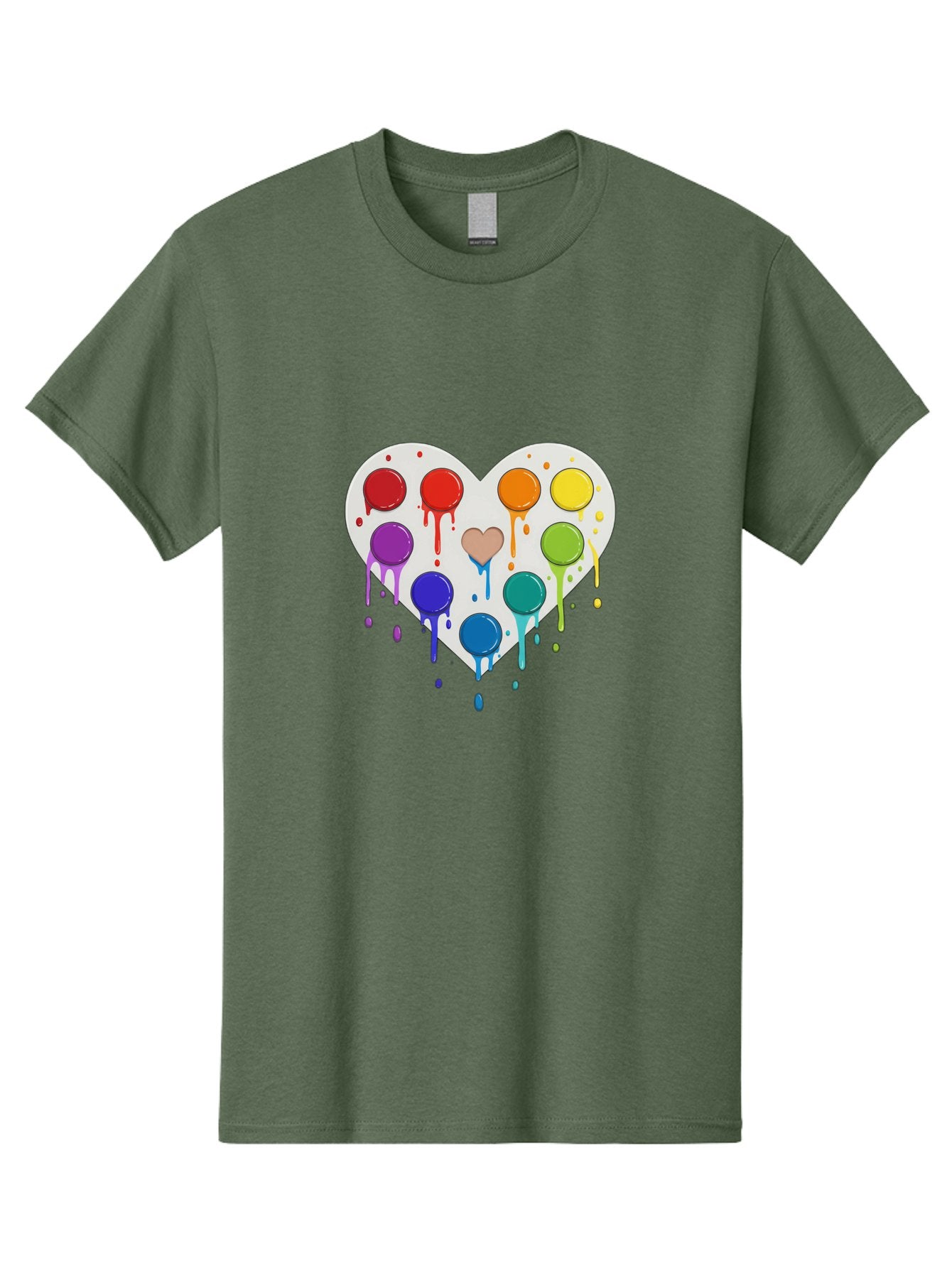 Heart-Paint-Palette Men'S Graphic Tee, 100% Cotton, Comfortable Casual Summer Wear, Machine Washable, Vintage Camera, Old Camera, Antique Camera, Black Camera, Classic Photography, Photography Equipment, Nostalgic Device, Film Camera, Baj490 12