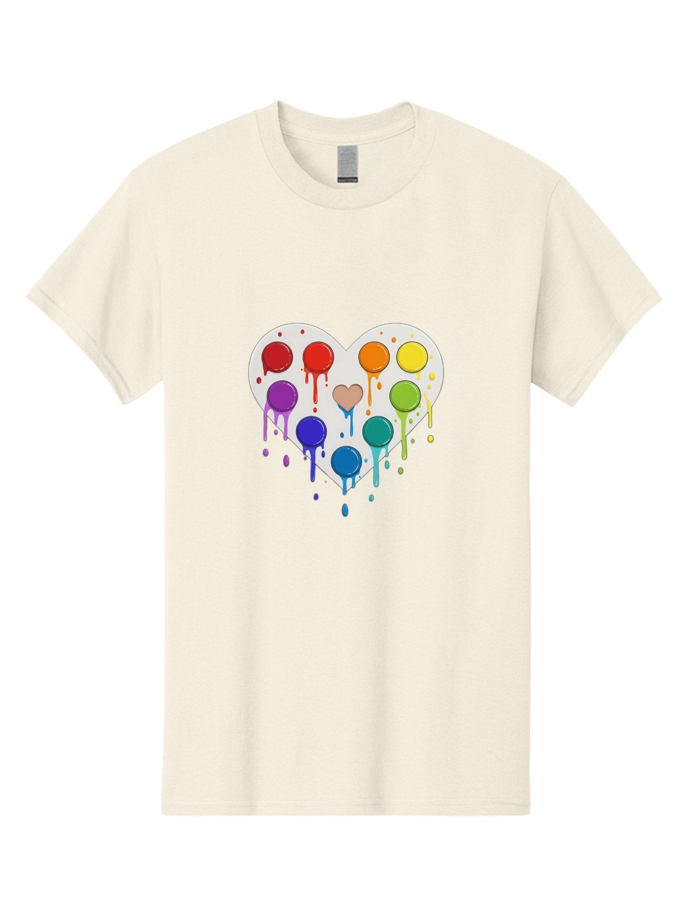 Heart-Paint-Palette Men'S Graphic Tee, 100% Cotton, Comfortable Casual Summer Wear, Machine Washable, Vintage Camera, Old Camera, Antique Camera, Black Camera, Classic Photography, Photography Equipment, Nostalgic Device, Film Camera, Baj490 9