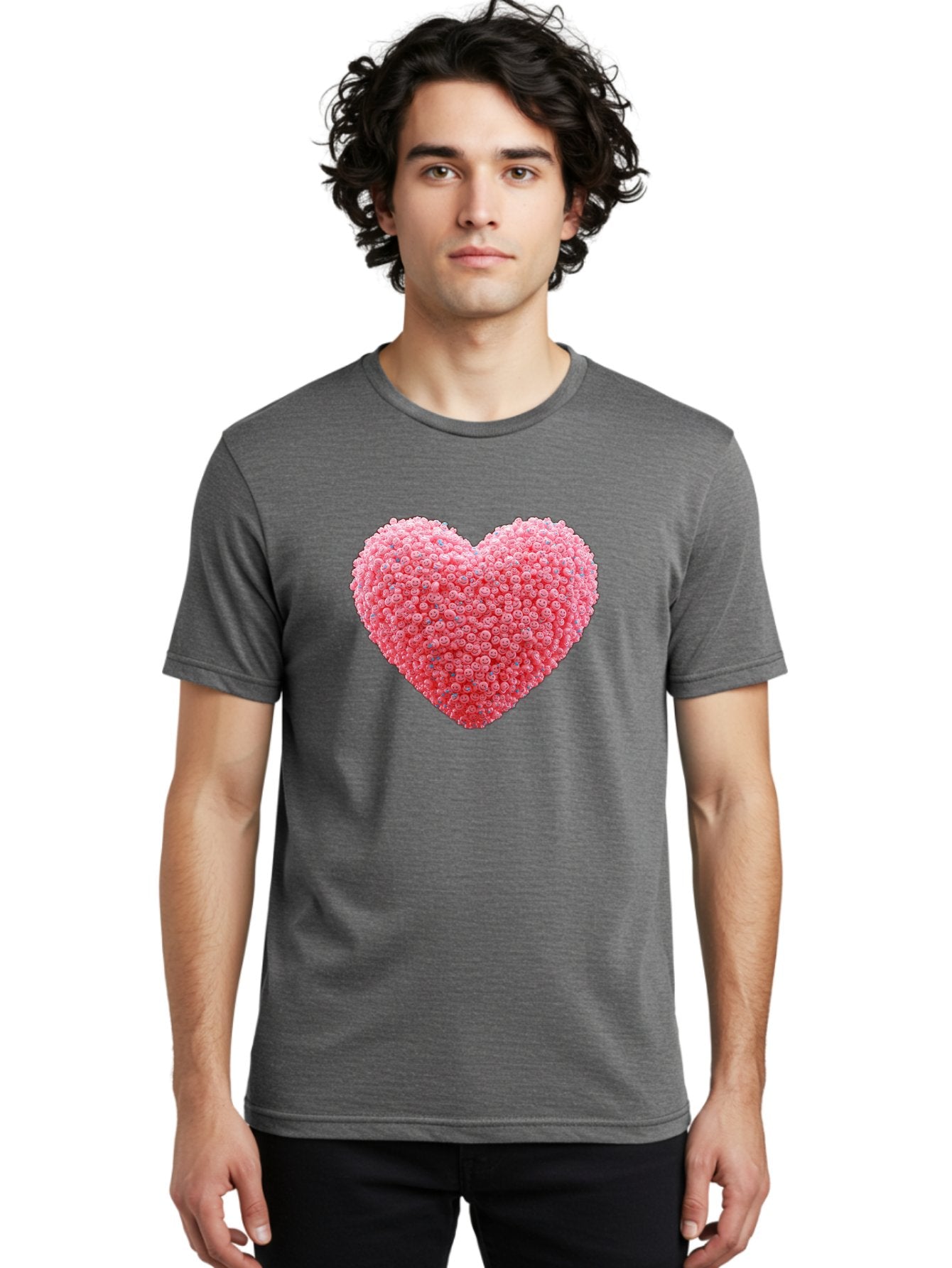 Heart-Shaped-Flowers Men'S Graphic Tee, 100% Cotton, Comfortable Casual Summer Wear, Machine Washable, Vintage Camera, Old Camera, Antique Camera, Black Camera, Classic Photography, Photography Equipment, Nostalgic Device, Film Camera, Baj491 22