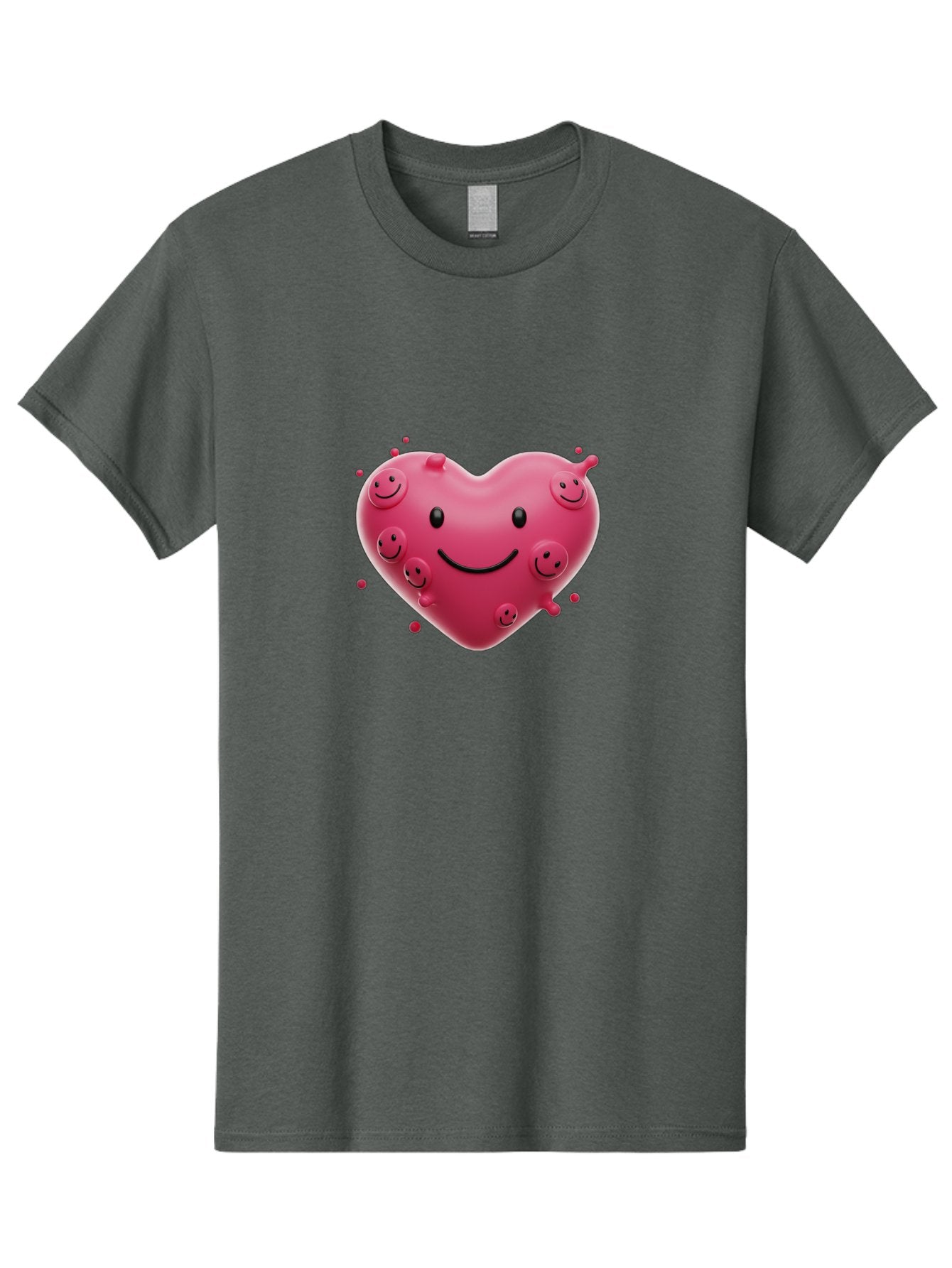 Heart-Smiley-Face Men'S Graphic Tee, 100% Cotton, Comfortable Casual Summer Wear, Machine Washable, Vintage Camera, Old Camera, Antique Camera, Black Camera, Classic Photography, Photography Equipment, Nostalgic Device, Film Camera, Camera Art Baj492 3