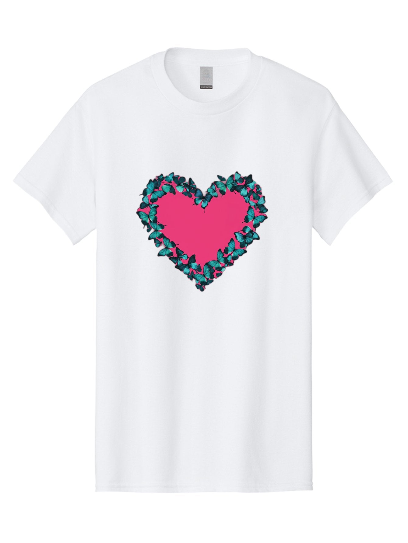 Heart-Surrounded-By-Butterflies Men'S Graphic Tee, 100% Cotton, Comfortable Casual Summer Wear, Machine Washable, Vintage Camera, Old Camera, Antique Camera, Black Camera, Classic Photography, Photography Equipment, Nostalgic Device, Baj494 7