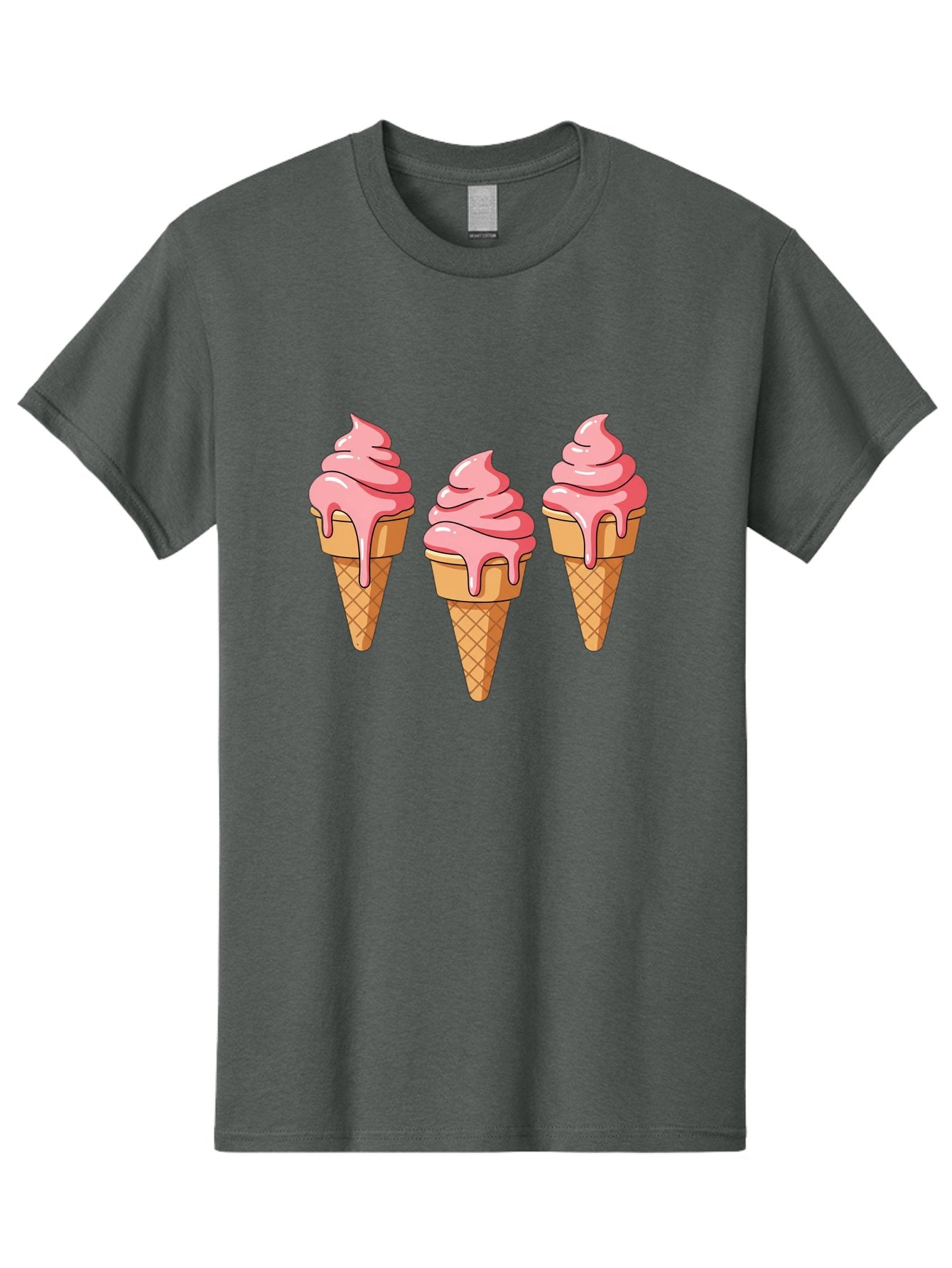 Ice-Cream-Cones-1 Men'S Graphic Tee, 100% Cotton, Comfortable Casual Summer Wear, Machine Washable, Vintage Camera, Old Camera, Antique Camera, Black Camera, Classic Photography, Photography Equipment, Nostalgic Device, Film Camera, Camera Art Baj504 8