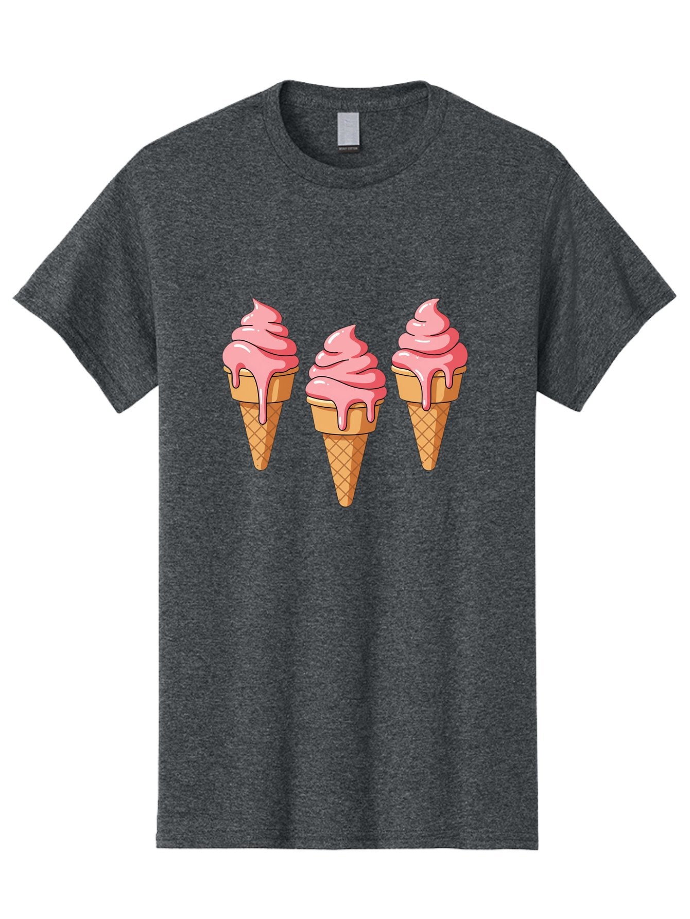 Ice-Cream-Cones-1 Men'S Graphic Tee, 100% Cotton, Comfortable Casual Summer Wear, Machine Washable, Vintage Camera, Old Camera, Antique Camera, Black Camera, Classic Photography, Photography Equipment, Nostalgic Device, Film Camera, Camera Art Baj504 7
