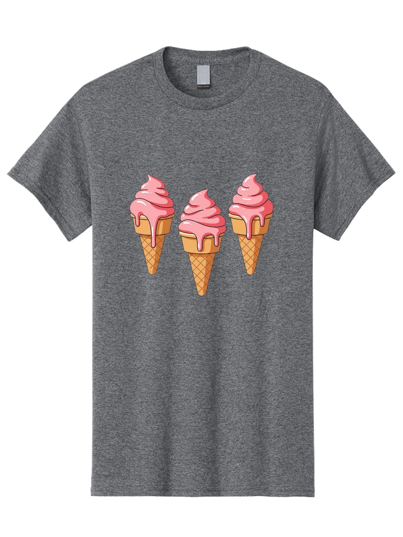 Ice-Cream-Cones-1 Men'S Graphic Tee, 100% Cotton, Comfortable Casual Summer Wear, Machine Washable, Vintage Camera, Old Camera, Antique Camera, Black Camera, Classic Photography, Photography Equipment, Nostalgic Device, Film Camera, Camera Art Baj504 5