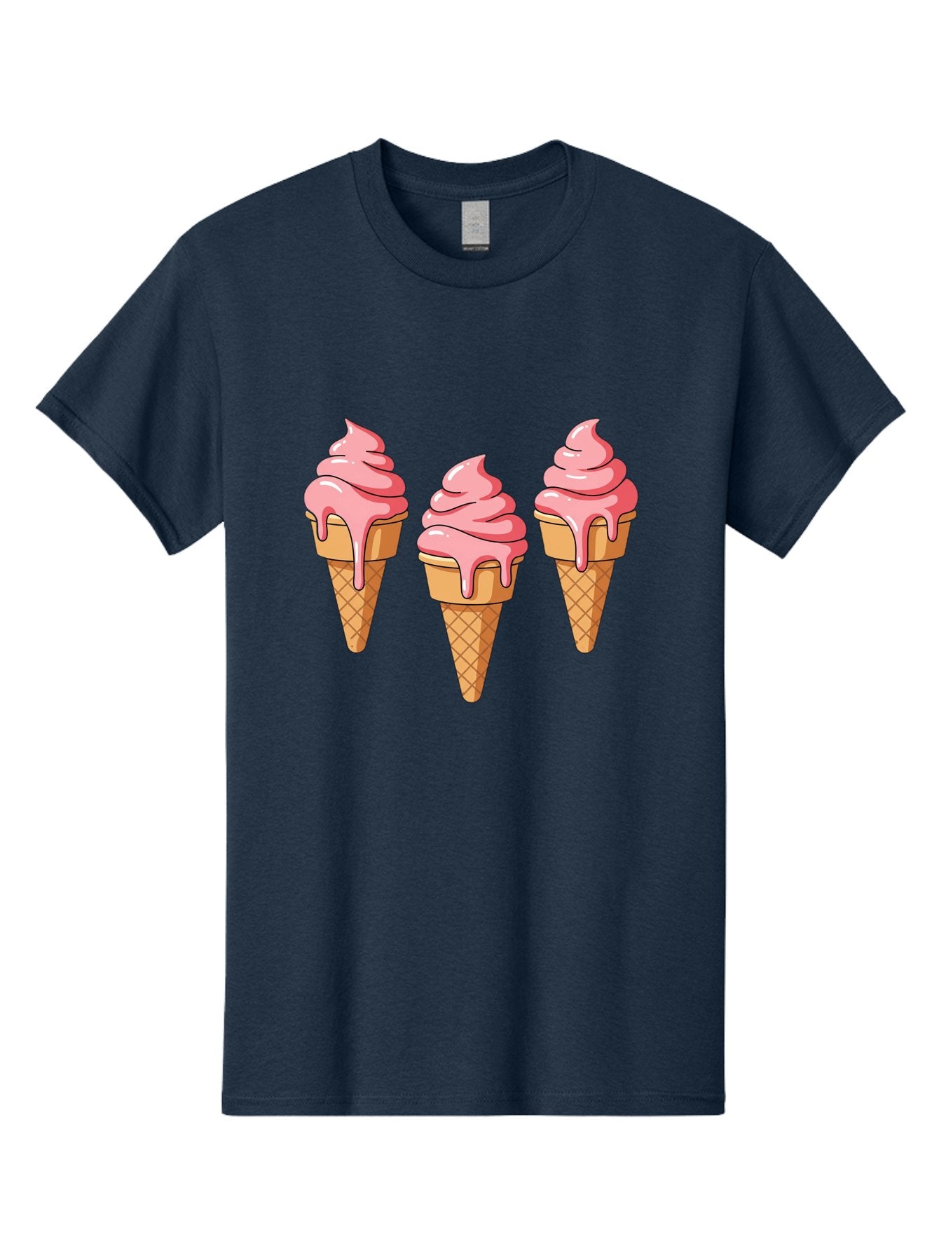 Ice-Cream-Cones-1 Men'S Graphic Tee, 100% Cotton, Comfortable Casual Summer Wear, Machine Washable, Vintage Camera, Old Camera, Antique Camera, Black Camera, Classic Photography, Photography Equipment, Nostalgic Device, Film Camera, Camera Art Baj504 10