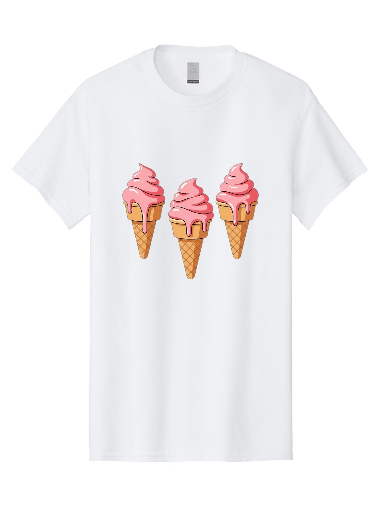 Ice-Cream-Cones-1 Men'S Graphic Tee, 100% Cotton, Comfortable Casual Summer Wear, Machine Washable, Vintage Camera, Old Camera, Antique Camera, Black Camera, Classic Photography, Photography Equipment, Nostalgic Device, Film Camera, Camera Art Baj504