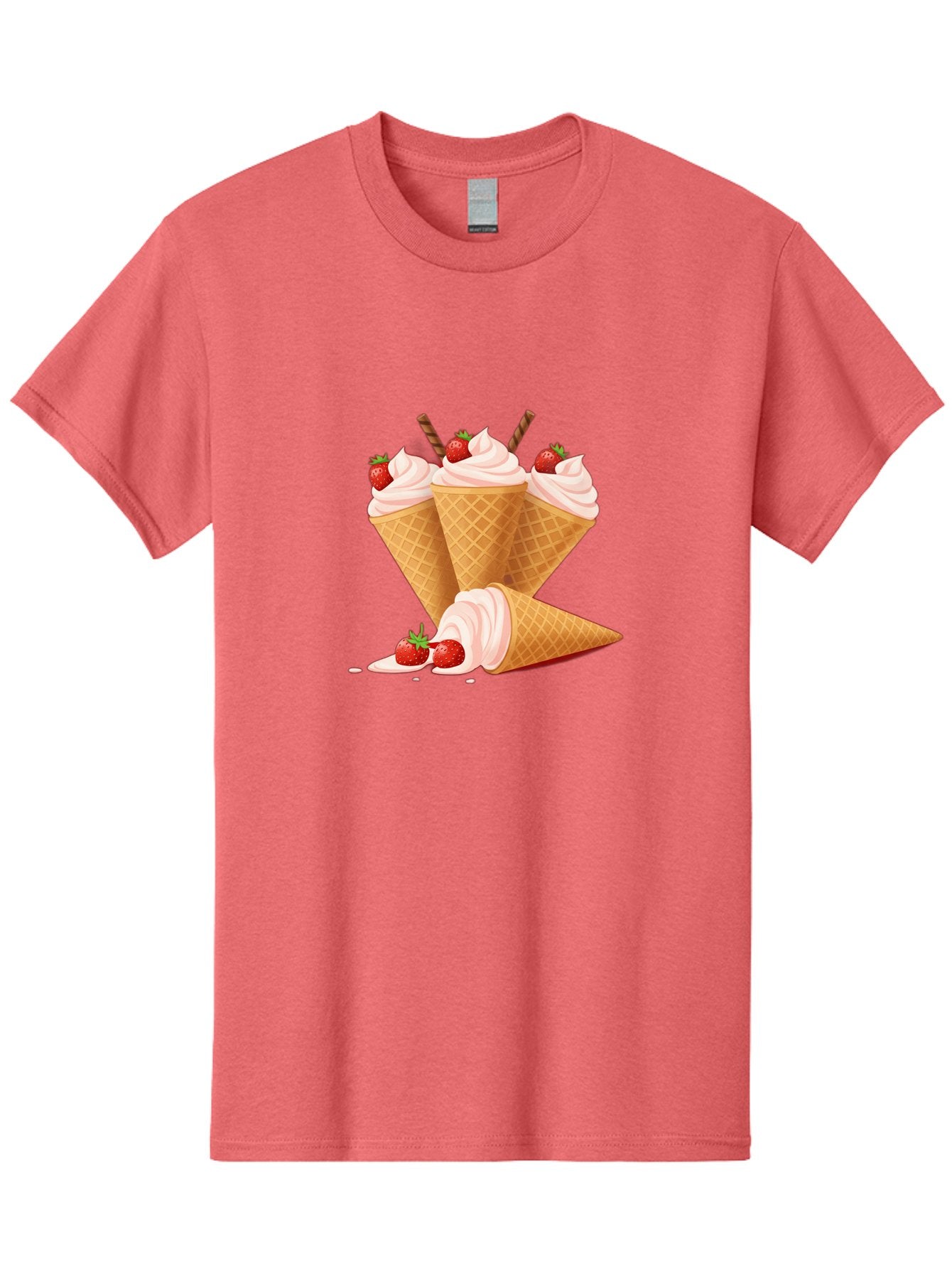 Ice-Cream-Cones-2 Men'S Graphic Tee, 100% Cotton, Comfortable Casual Summer Wear, Machine Washable, Vintage Camera, Old Camera, Antique Camera, Black Camera, Classic Photography, Photography Equipment, Nostalgic Device, Film Camera, Camera Art Baj505 6