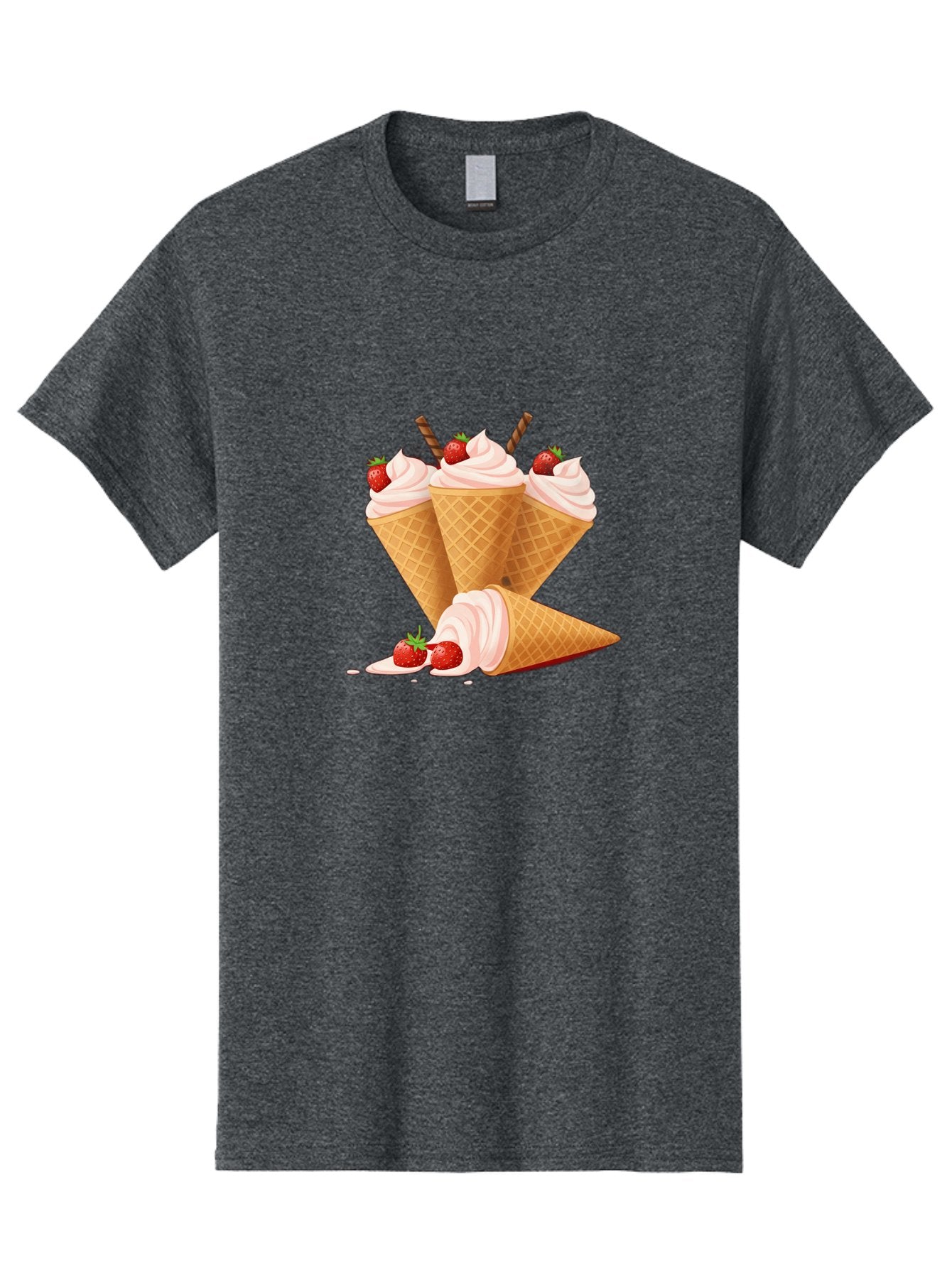 Ice-Cream-Cones-2 Men'S Graphic Tee, 100% Cotton, Comfortable Casual Summer Wear, Machine Washable, Vintage Camera, Old Camera, Antique Camera, Black Camera, Classic Photography, Photography Equipment, Nostalgic Device, Film Camera, Camera Art Baj505 15