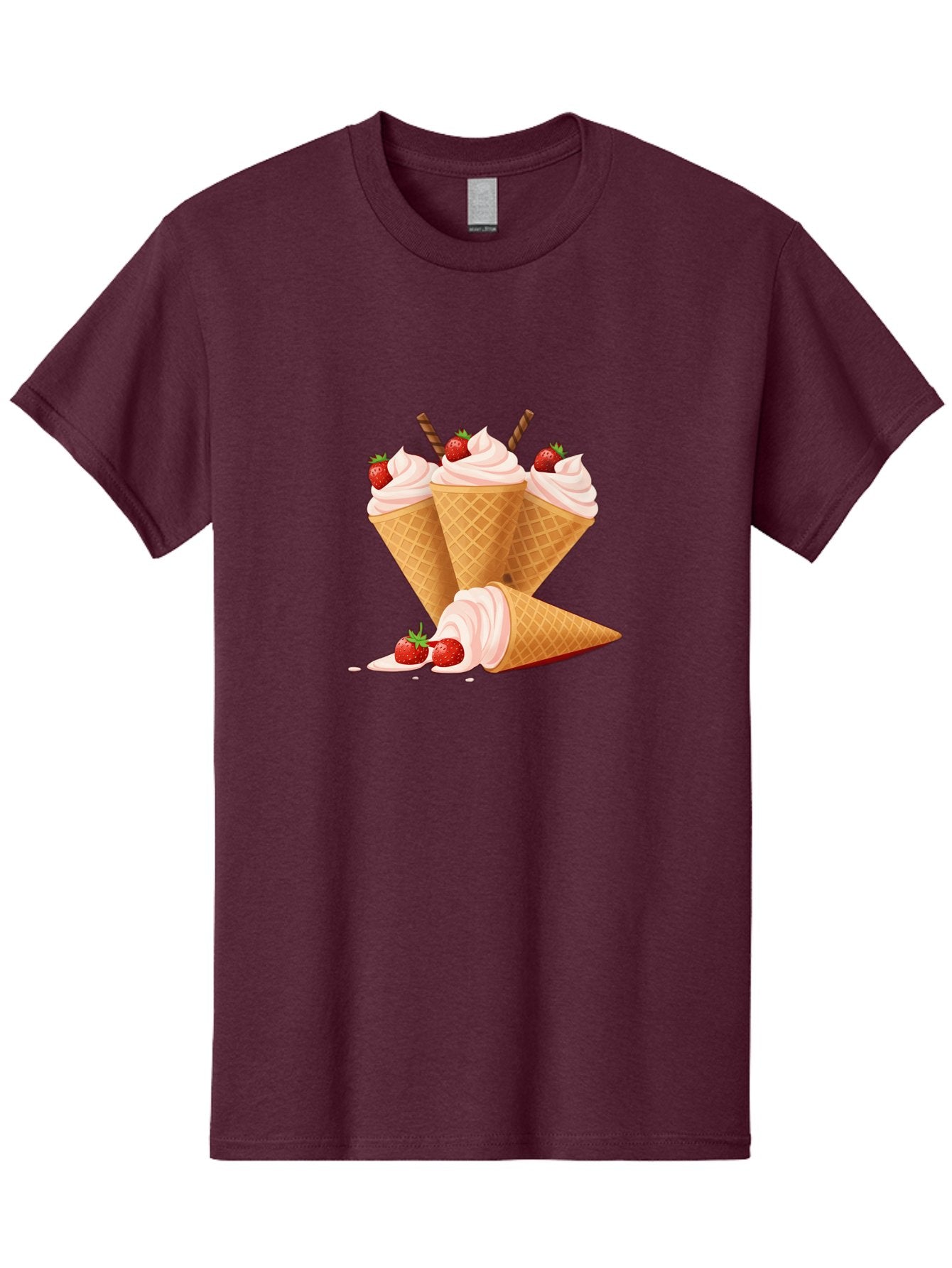 Ice-Cream-Cones-2 Men'S Graphic Tee, 100% Cotton, Comfortable Casual Summer Wear, Machine Washable, Vintage Camera, Old Camera, Antique Camera, Black Camera, Classic Photography, Photography Equipment, Nostalgic Device, Film Camera, Camera Art Baj505 8