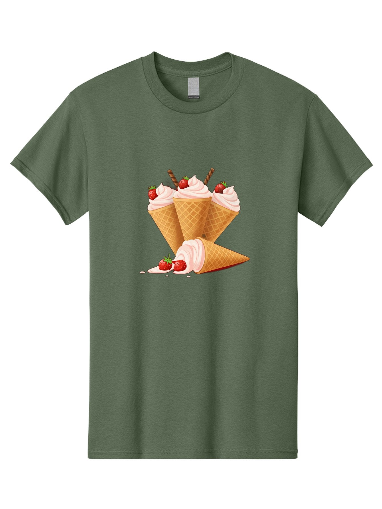 Ice-Cream-Cones-2 Men'S Graphic Tee, 100% Cotton, Comfortable Casual Summer Wear, Machine Washable, Vintage Camera, Old Camera, Antique Camera, Black Camera, Classic Photography, Photography Equipment, Nostalgic Device, Film Camera, Camera Art Baj505 11