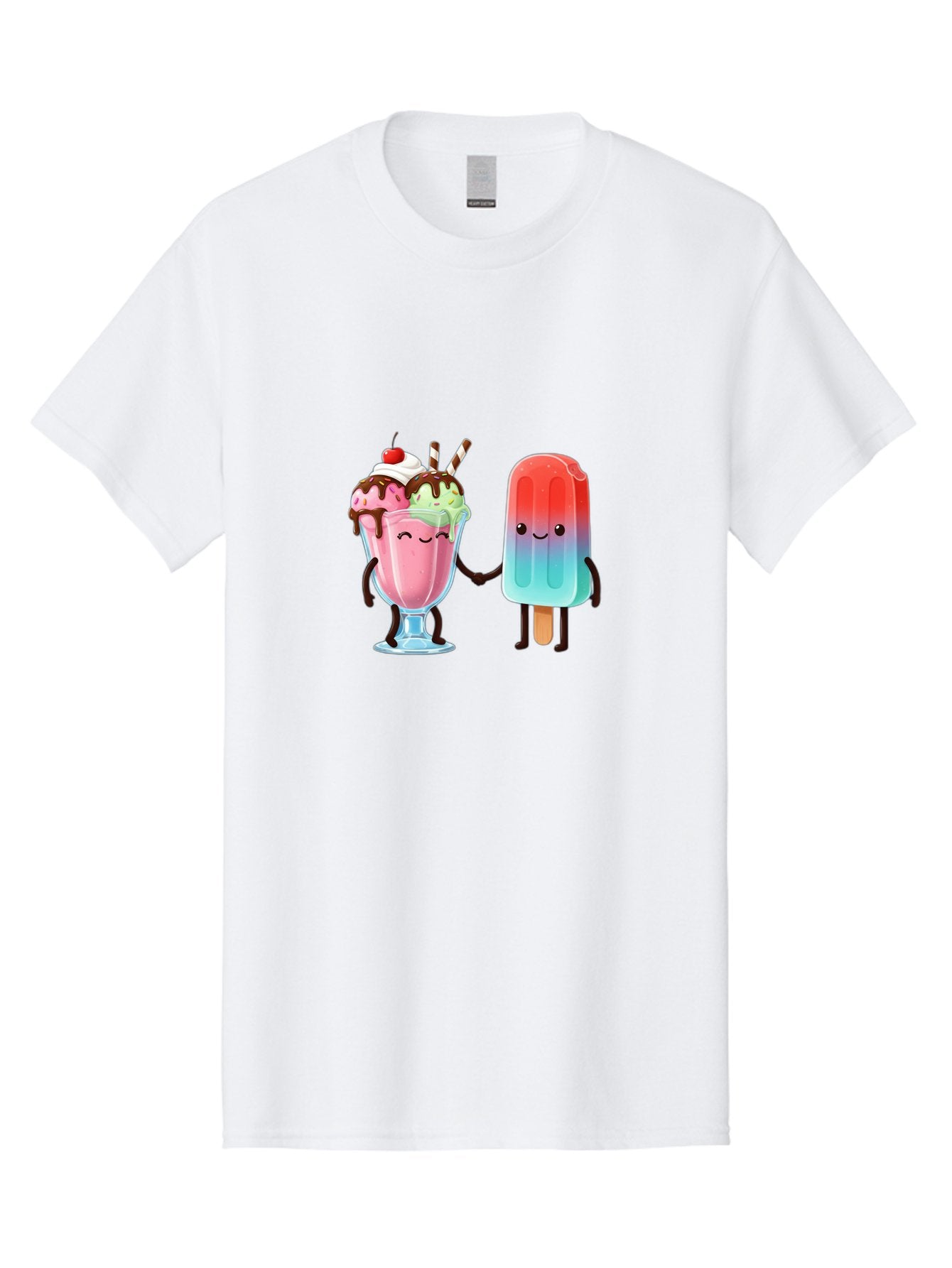 Ice-Cream-Friends-1 Men'S Graphic Tee, 100% Cotton, Comfortable Casual Summer Wear, Machine Washable, Vintage Camera, Old Camera, Antique Camera, Black Camera, Classic Photography, Photography Equipment, Nostalgic Device, Film Camera, Baj508 7