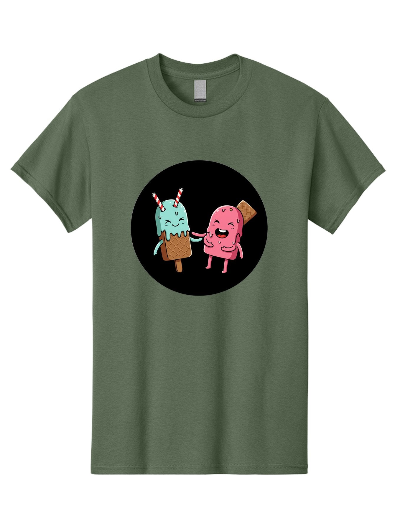 Ice-Cream-Friends Men'S Graphic Tee, 100% Cotton, Comfortable Casual Summer Wear, Machine Washable, Vintage Camera, Old Camera, Antique Camera, Black Camera, Classic Photography, Photography Equipment, Nostalgic Device, Film Camera, Camera Art Baj509 6