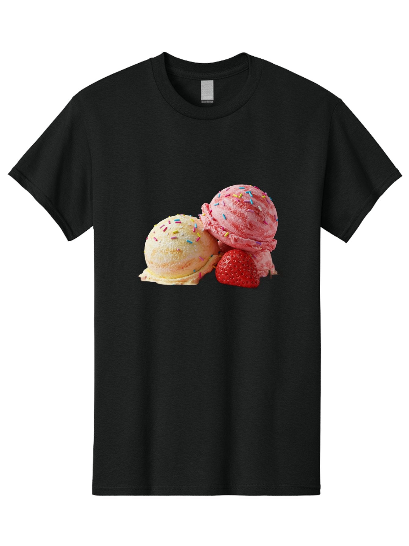 Ice-Cream-Scoops-With-Sprinkles Men'S Graphic Tee, 100% Cotton, Comfortable Casual Summer Wear, Machine Washable, Vintage Camera, Old Camera, Antique Camera, Black Camera, Classic Photography, Photography Equipment, Nostalgic Device, Baj510 14