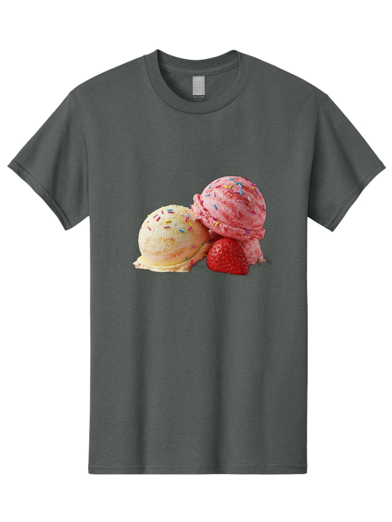 Ice-Cream-Scoops-With-Sprinkles Men'S Graphic Tee, 100% Cotton, Comfortable Casual Summer Wear, Machine Washable, Vintage Camera, Old Camera, Antique Camera, Black Camera, Classic Photography, Photography Equipment, Nostalgic Device, Baj510 4