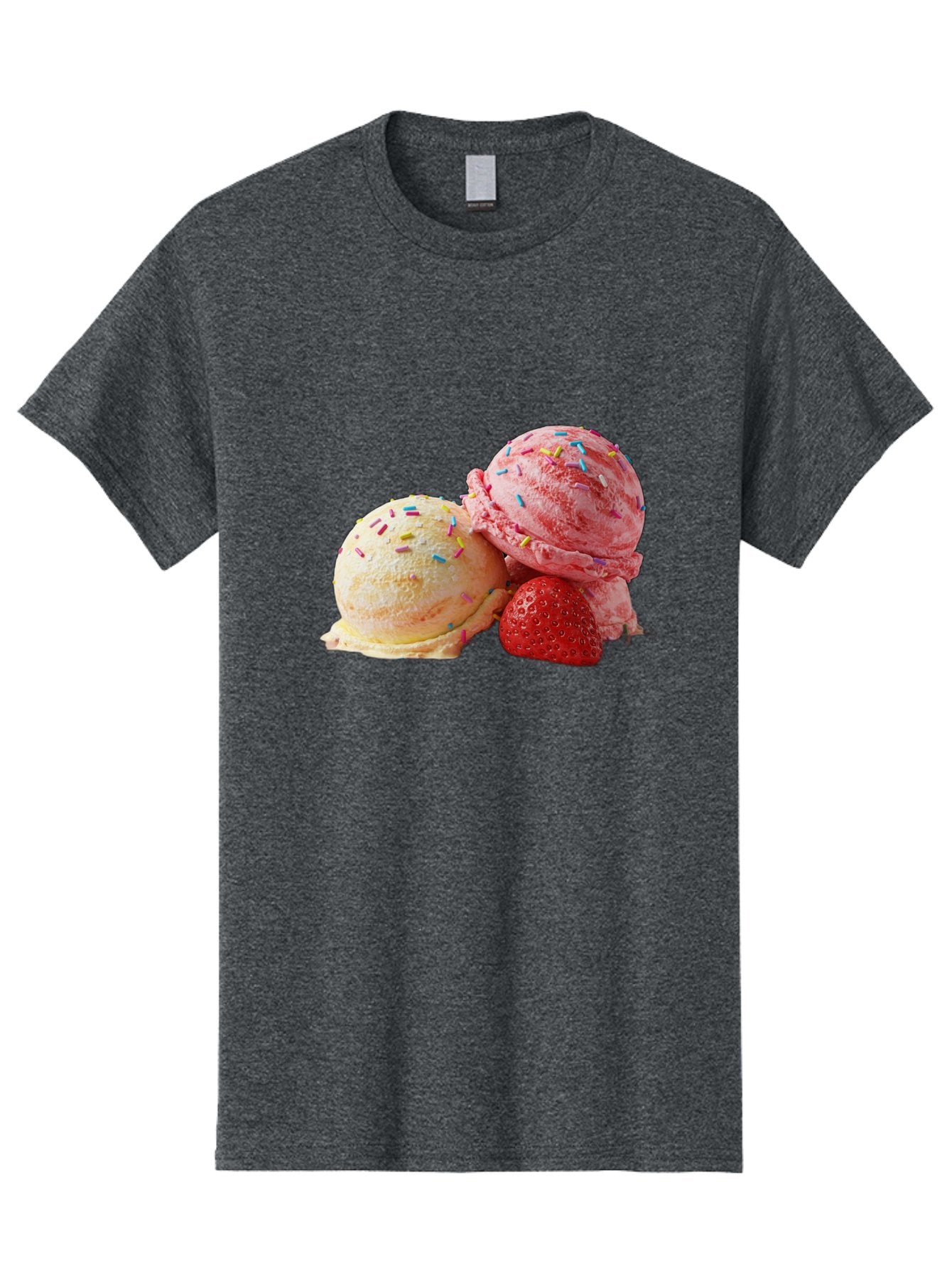 Ice-Cream-Scoops-With-Sprinkles Men'S Graphic Tee, 100% Cotton, Comfortable Casual Summer Wear, Machine Washable, Vintage Camera, Old Camera, Antique Camera, Black Camera, Classic Photography, Photography Equipment, Nostalgic Device, Baj510