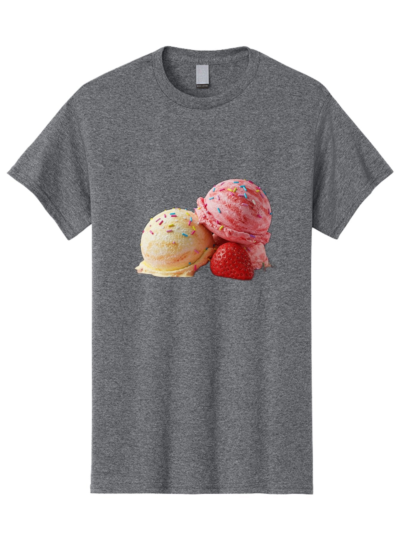 Ice-Cream-Scoops-With-Sprinkles Men'S Graphic Tee, 100% Cotton, Comfortable Casual Summer Wear, Machine Washable, Vintage Camera, Old Camera, Antique Camera, Black Camera, Classic Photography, Photography Equipment, Nostalgic Device, Baj510 15