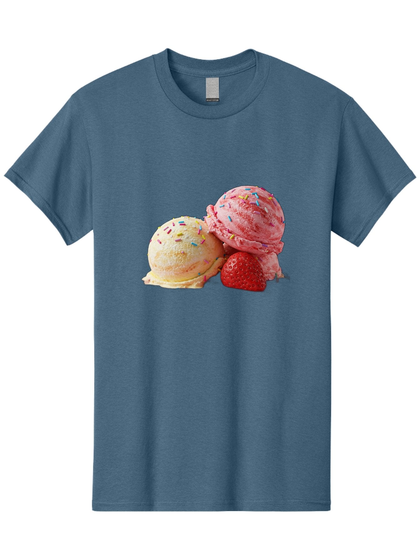 Ice-Cream-Scoops-With-Sprinkles Men'S Graphic Tee, 100% Cotton, Comfortable Casual Summer Wear, Machine Washable, Vintage Camera, Old Camera, Antique Camera, Black Camera, Classic Photography, Photography Equipment, Nostalgic Device, Baj510 7